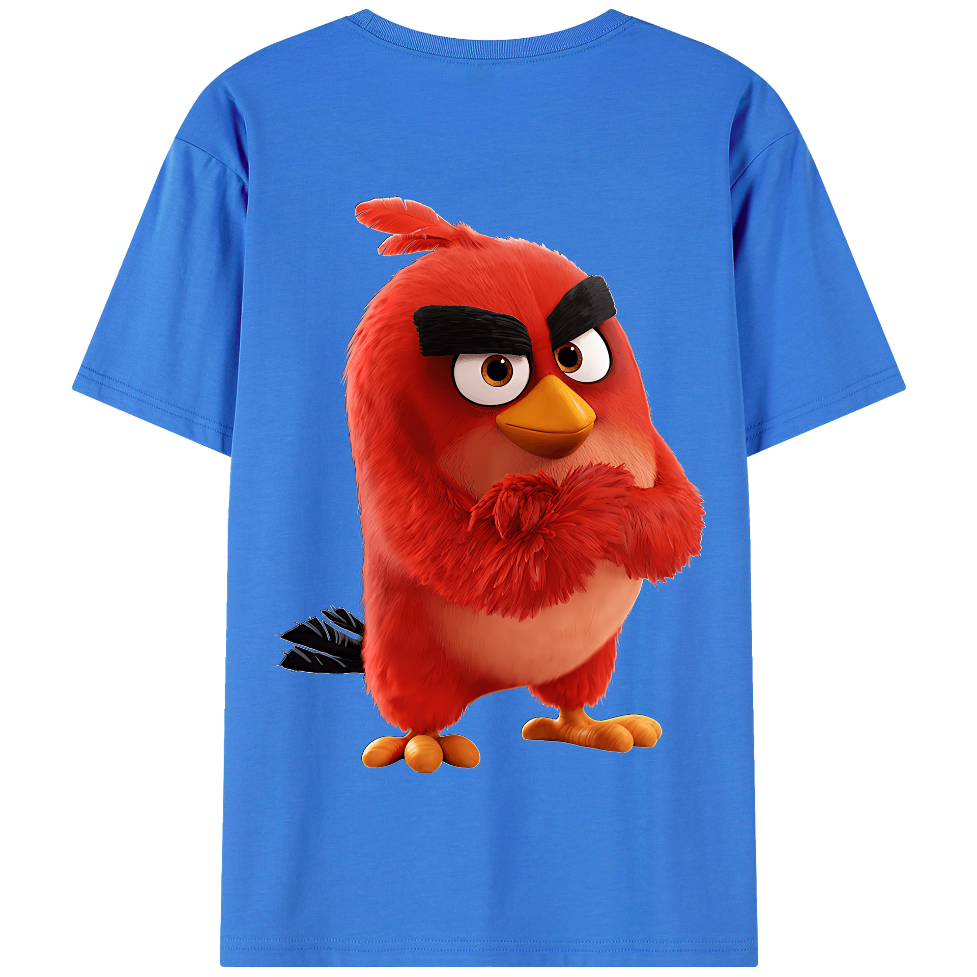 （画像用） Angry Birds アングリーバード 綿100％半袖Tシャツ（背面プリント）