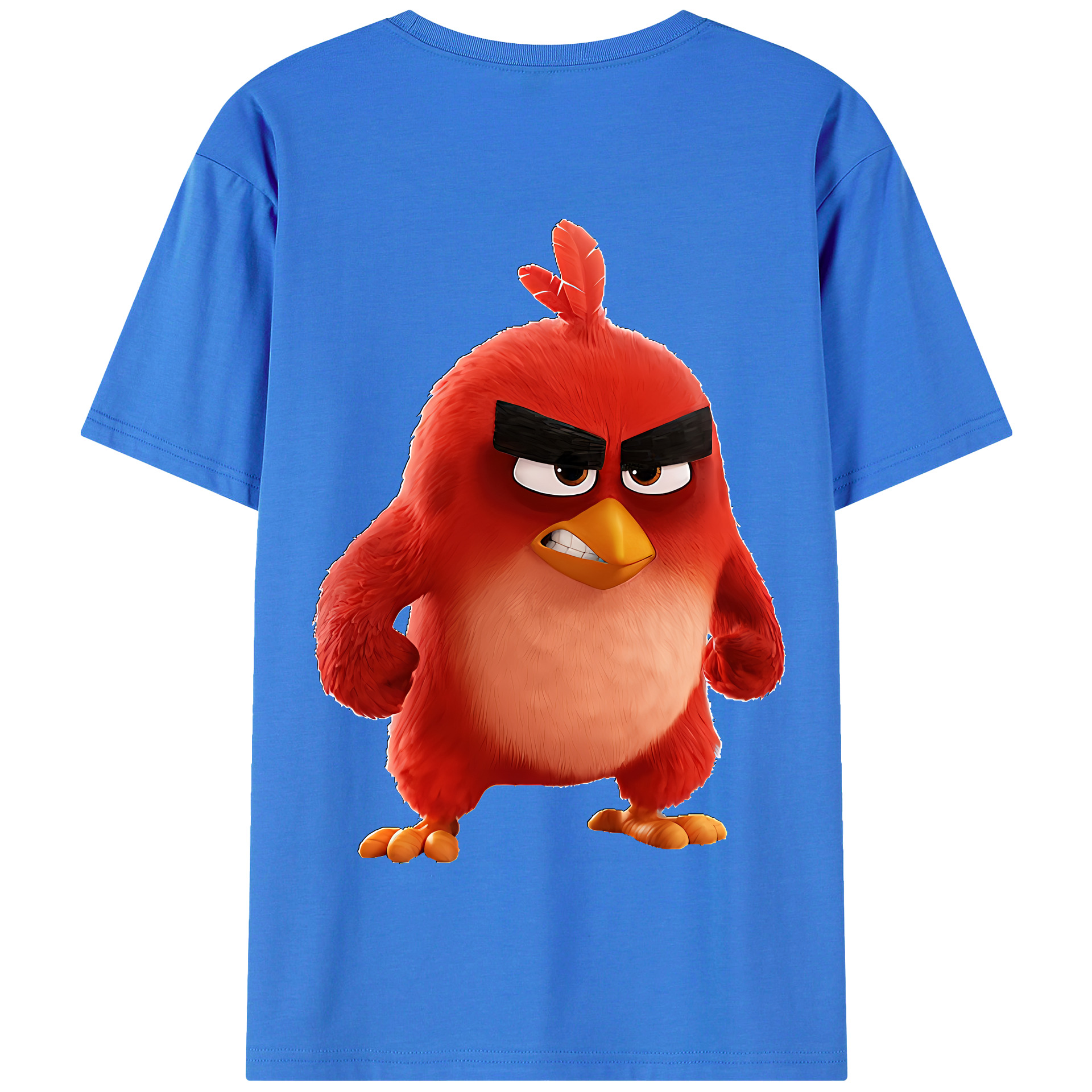 （画像用） Angry Birds アングリーバード 綿100％半袖Tシャツ（背面プリント）