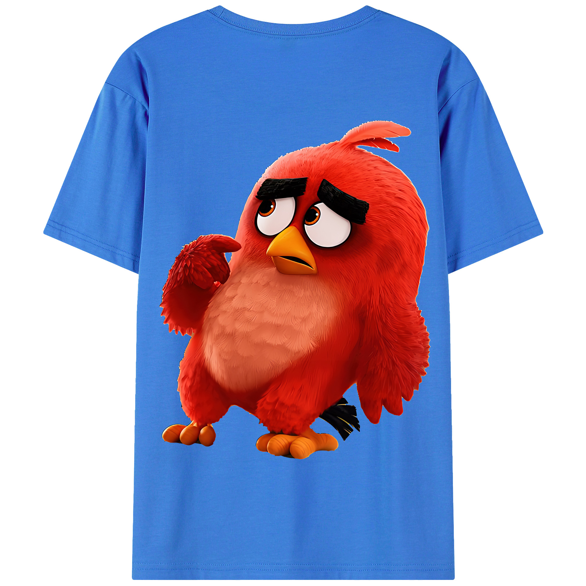 （画像用） Angry Birds アングリーバード 綿100％半袖Tシャツ（背面プリント）