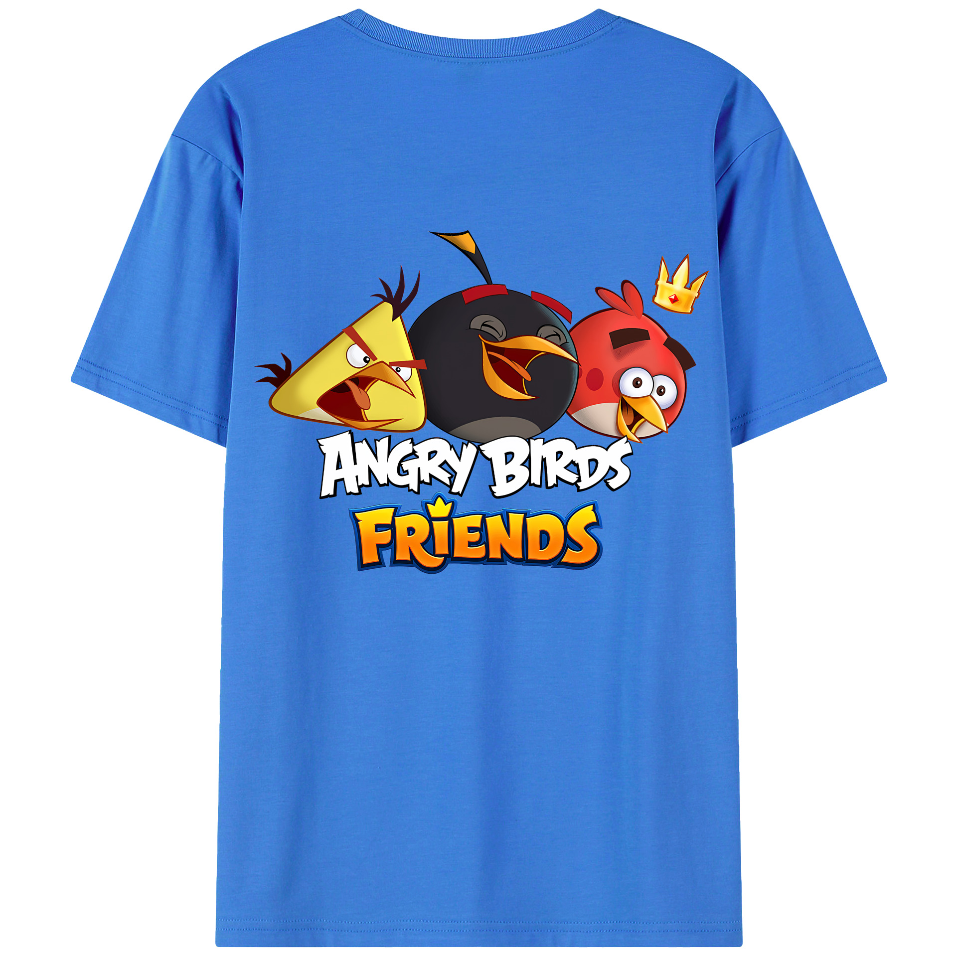 （画像用） Angry Birds アングリーバード 綿100％半袖Tシャツ（背面プリント）