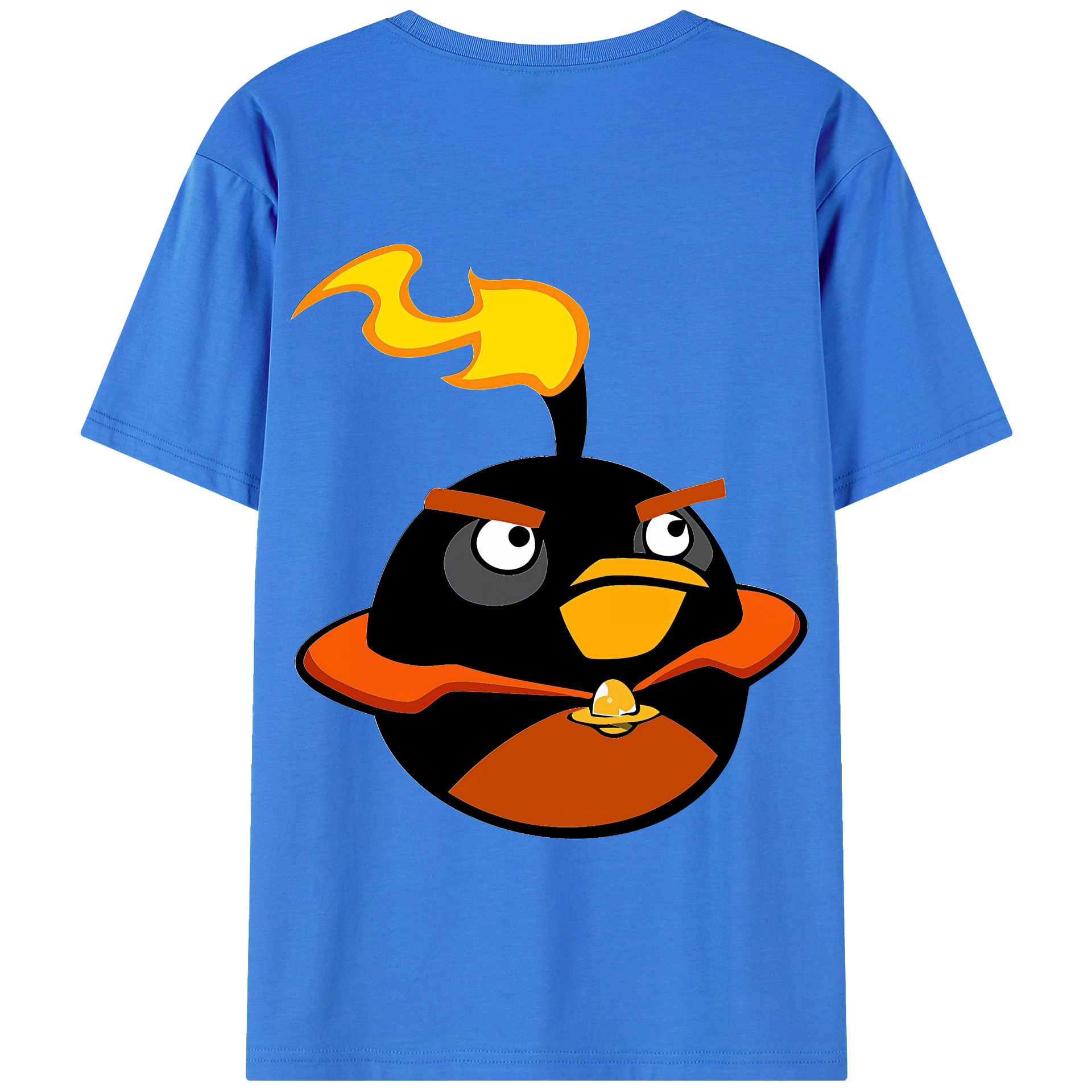 （画像用） Angry Birds アングリーバード 綿100％半袖Tシャツ（背面プリント）
