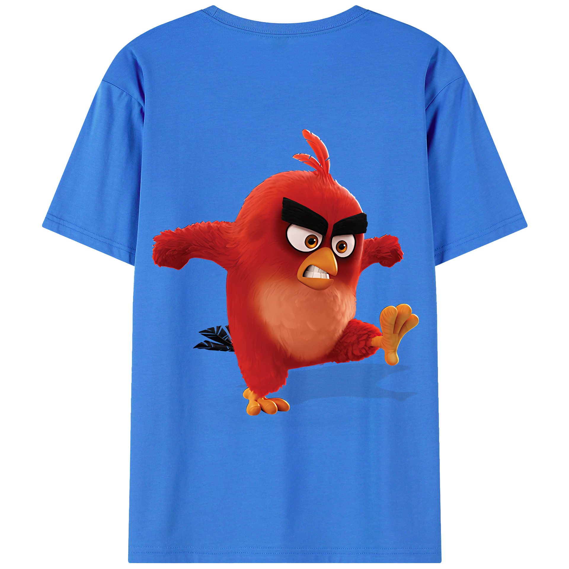 （画像用） Angry Birds アングリーバード 綿100％半袖Tシャツ（背面プリント）