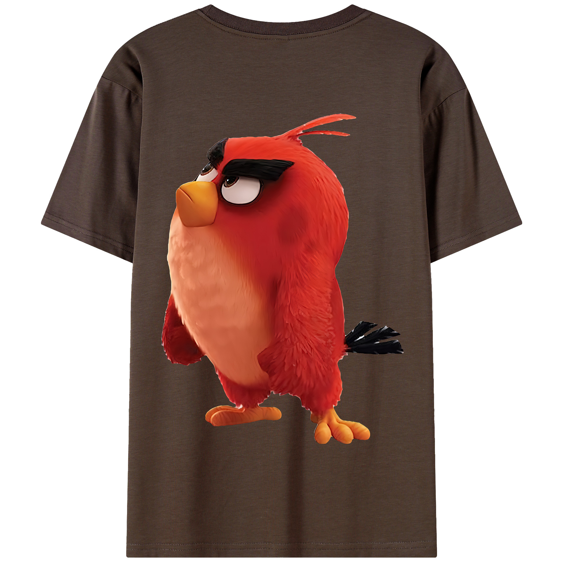 （画像用） Angry Birds アングリーバード 綿100％半袖Tシャツ（背面プリント）