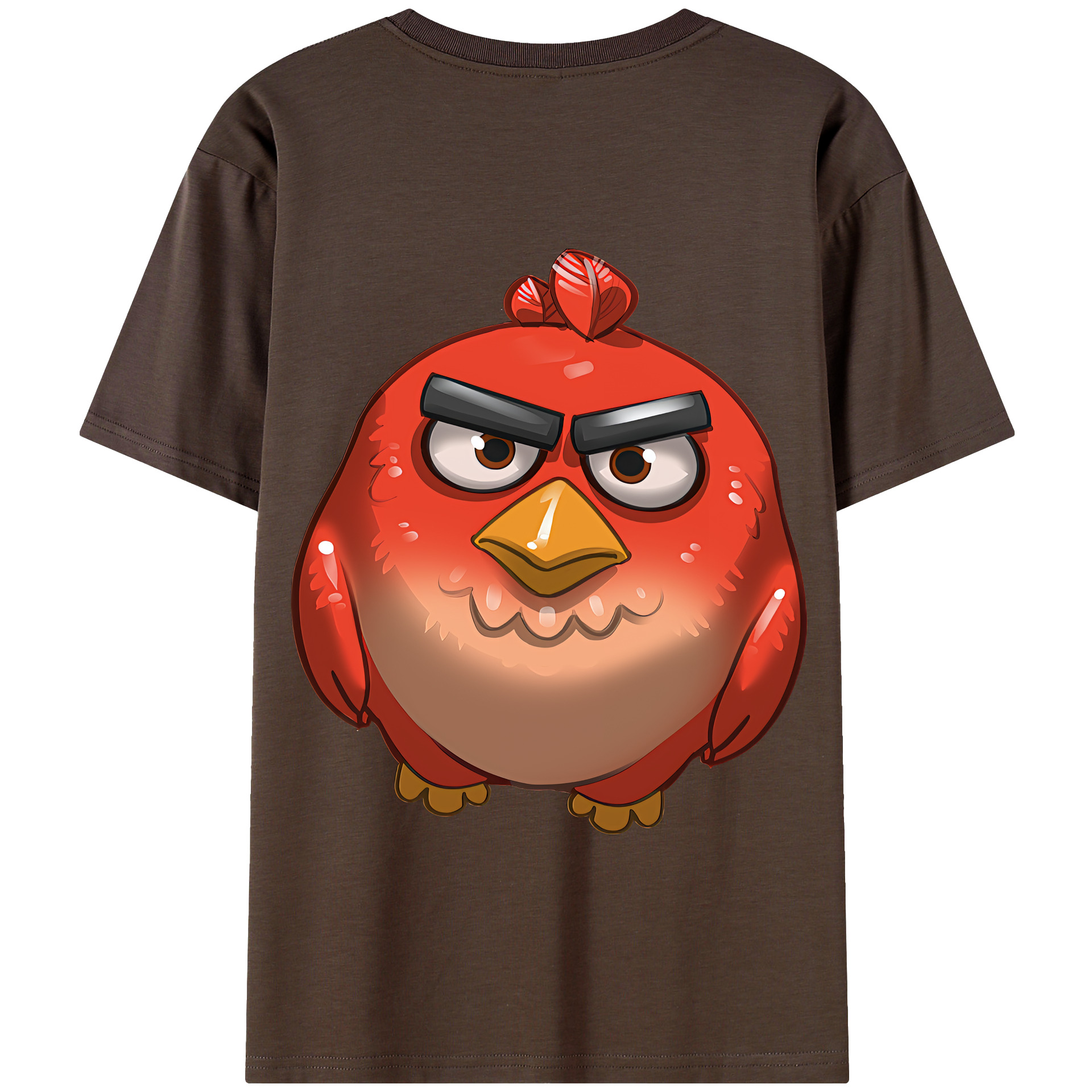 （画像用） Angry Birds アングリーバード 綿100％半袖Tシャツ（背面プリント）