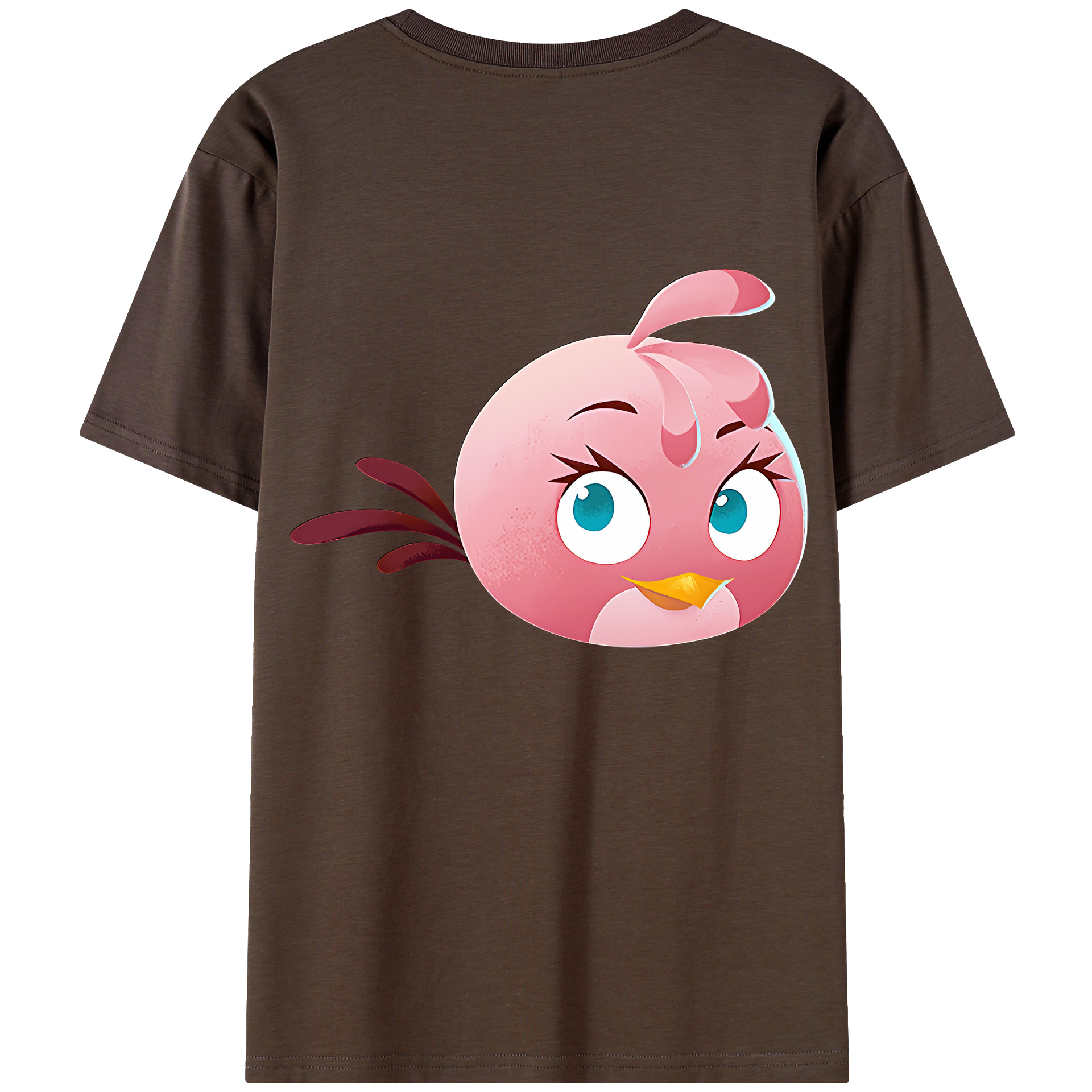 （画像用） Angry Birds アングリーバード 綿100％半袖Tシャツ（背面プリント）