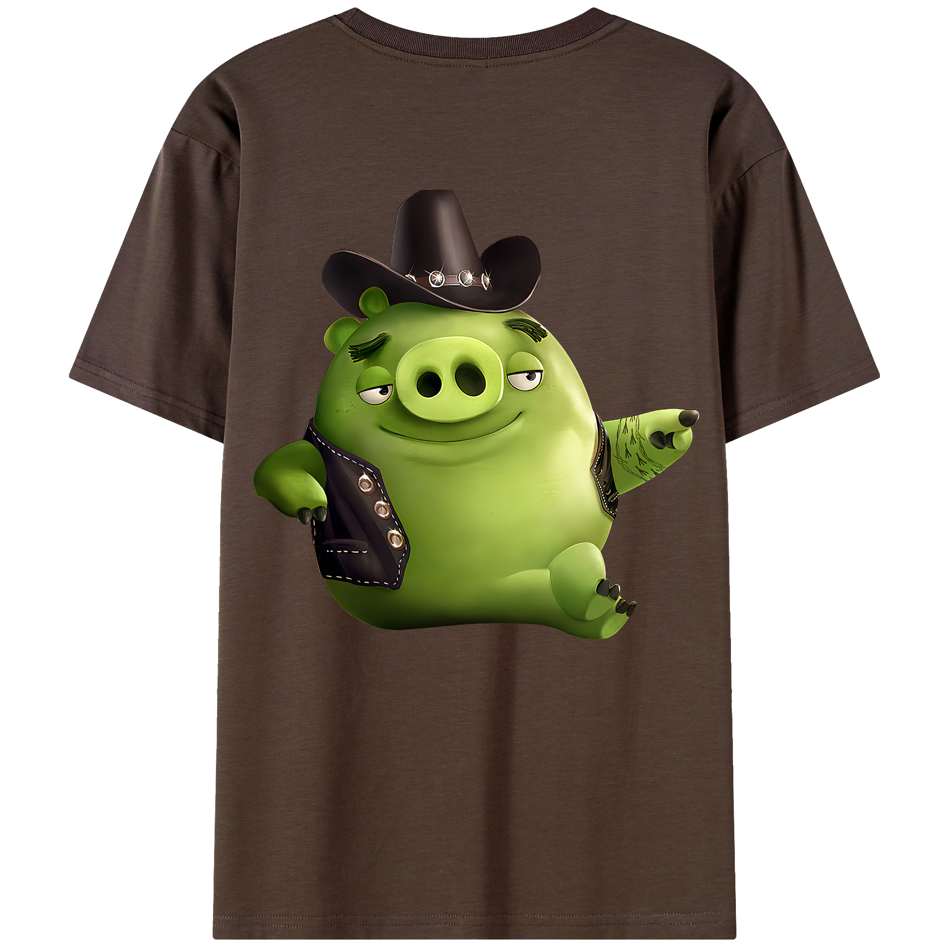 （画像用） Angry Birds アングリーバード 綿100％半袖Tシャツ（背面プリント）