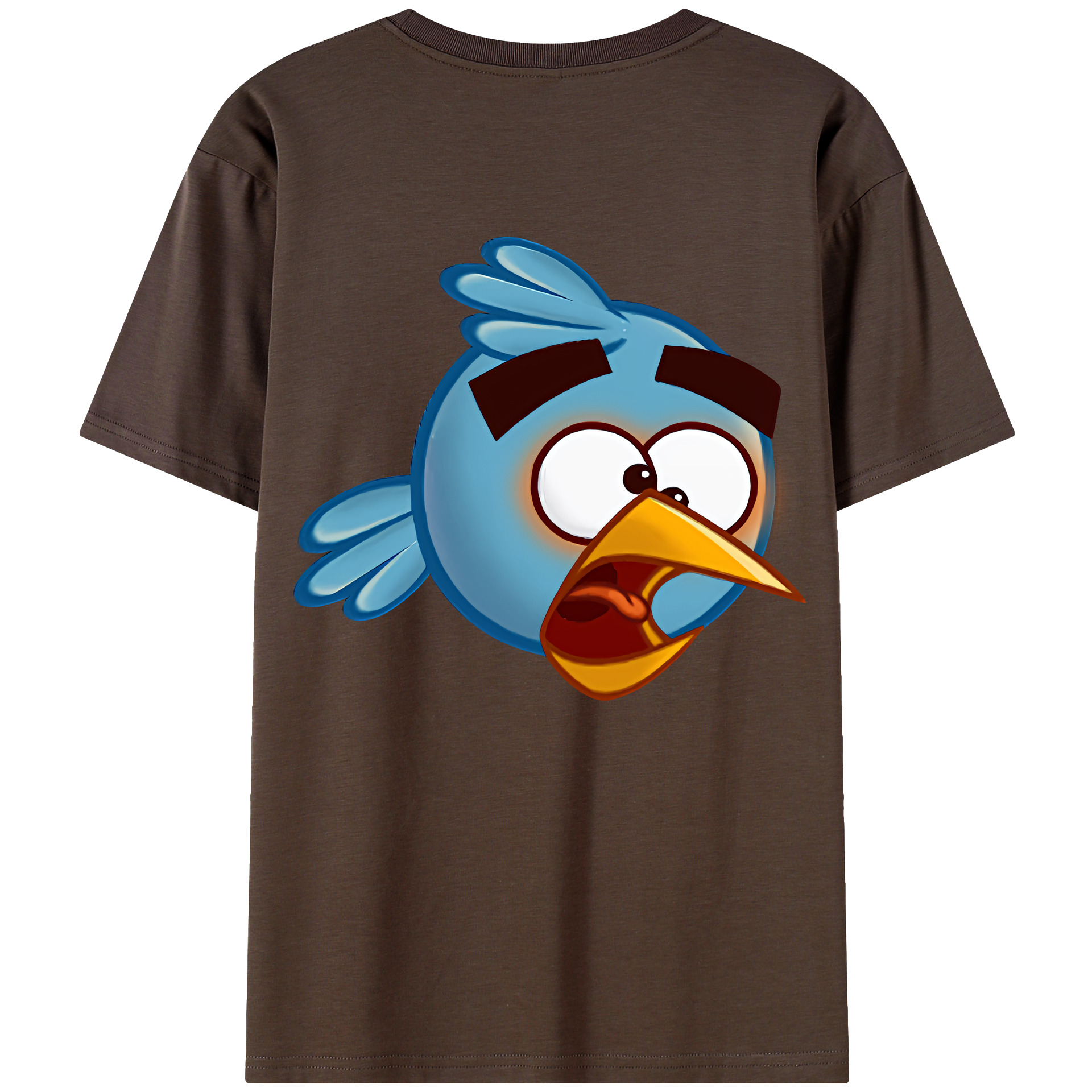 （画像用） Angry Birds アングリーバード 綿100％半袖Tシャツ（背面プリント）