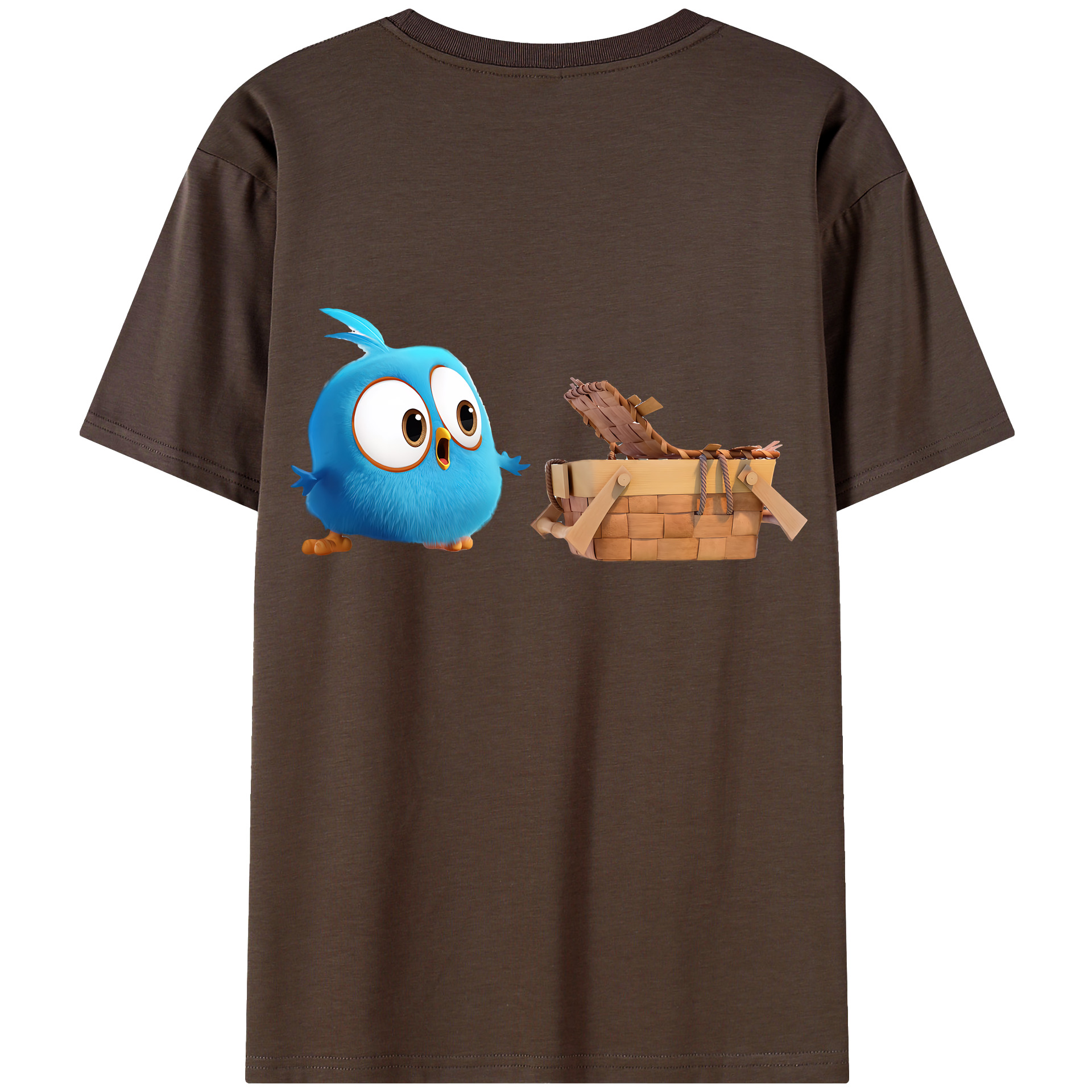 （画像用） Angry Birds アングリーバード 綿100％半袖Tシャツ（背面プリント）