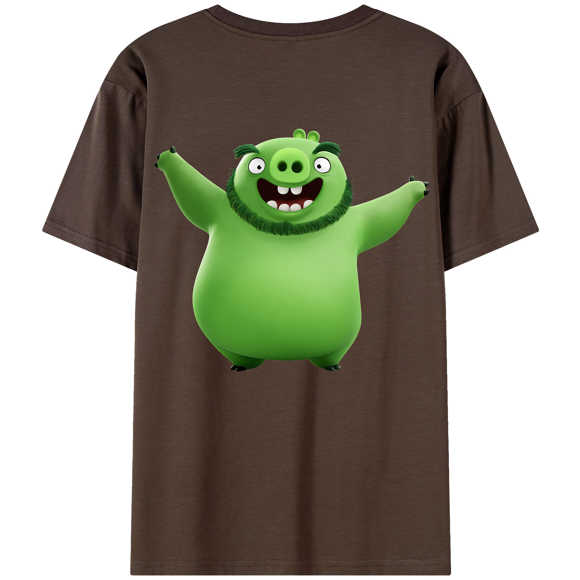 （画像用） Angry Birds アングリーバード 綿100％半袖Tシャツ（背面プリント）