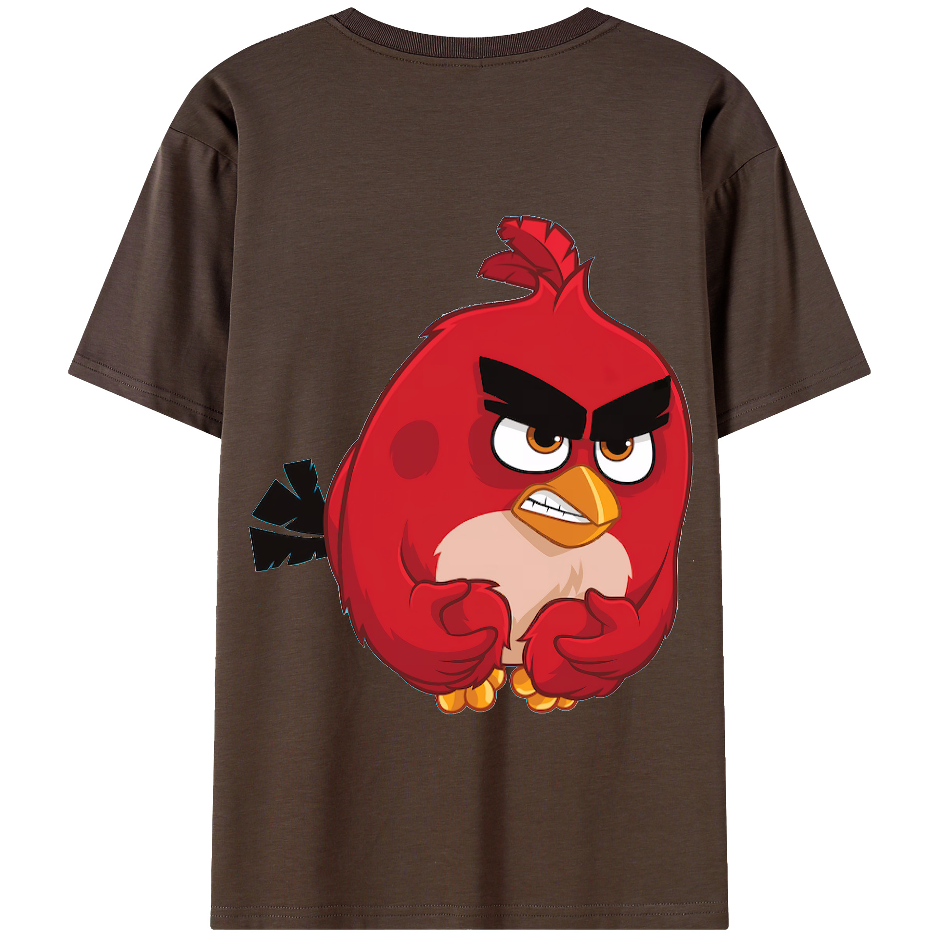 （画像用） Angry Birds アングリーバード 綿100％半袖Tシャツ（背面プリント）