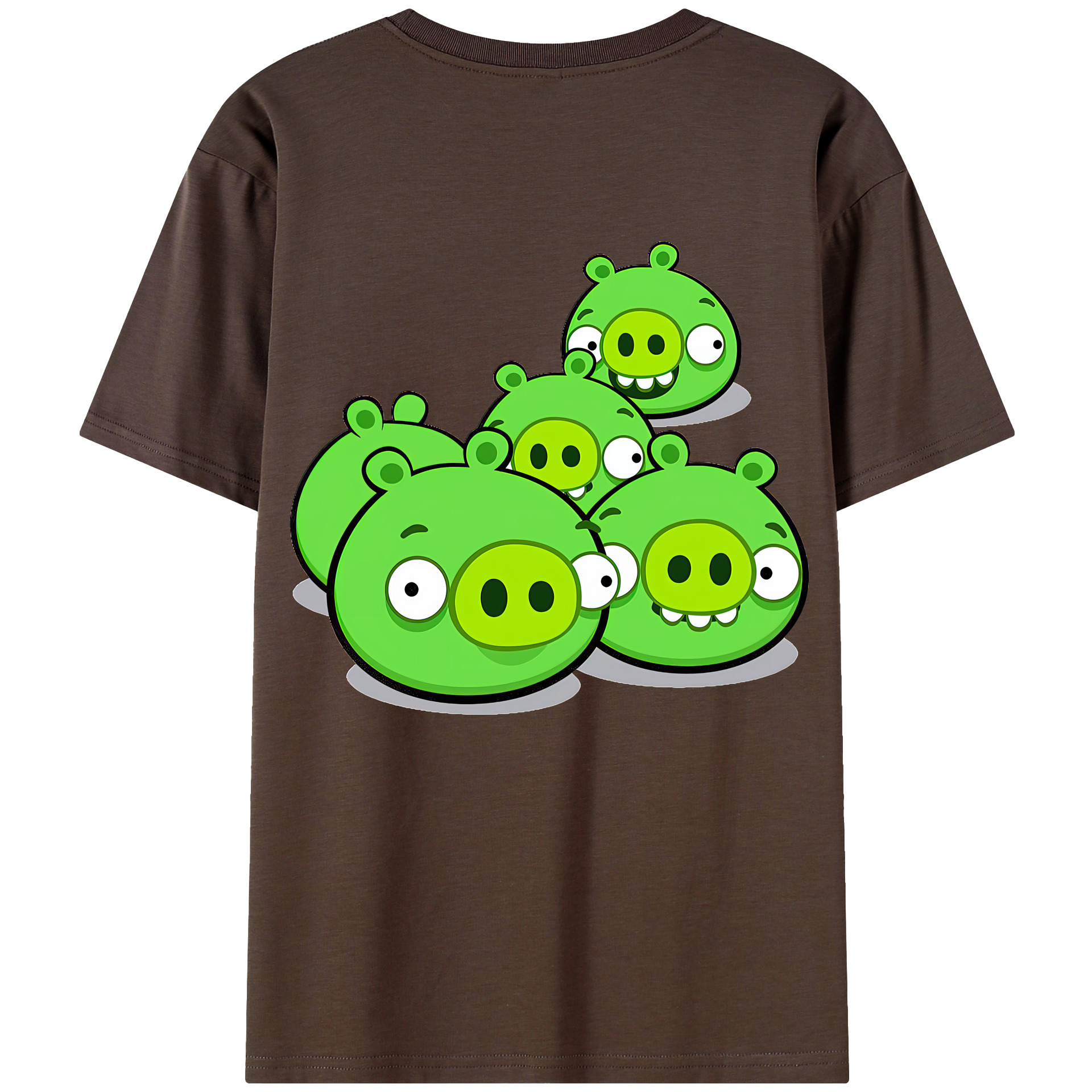 （画像用） Angry Birds アングリーバード 綿100％半袖Tシャツ（背面プリント）