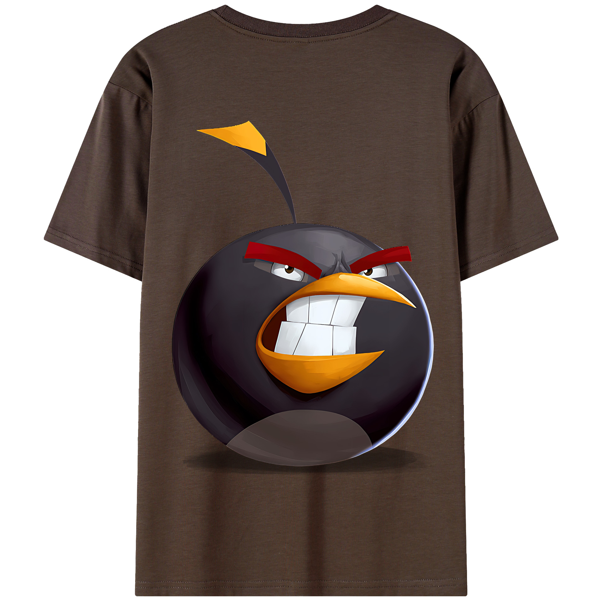 （画像用） Angry Birds アングリーバード 綿100％半袖Tシャツ（背面プリント）