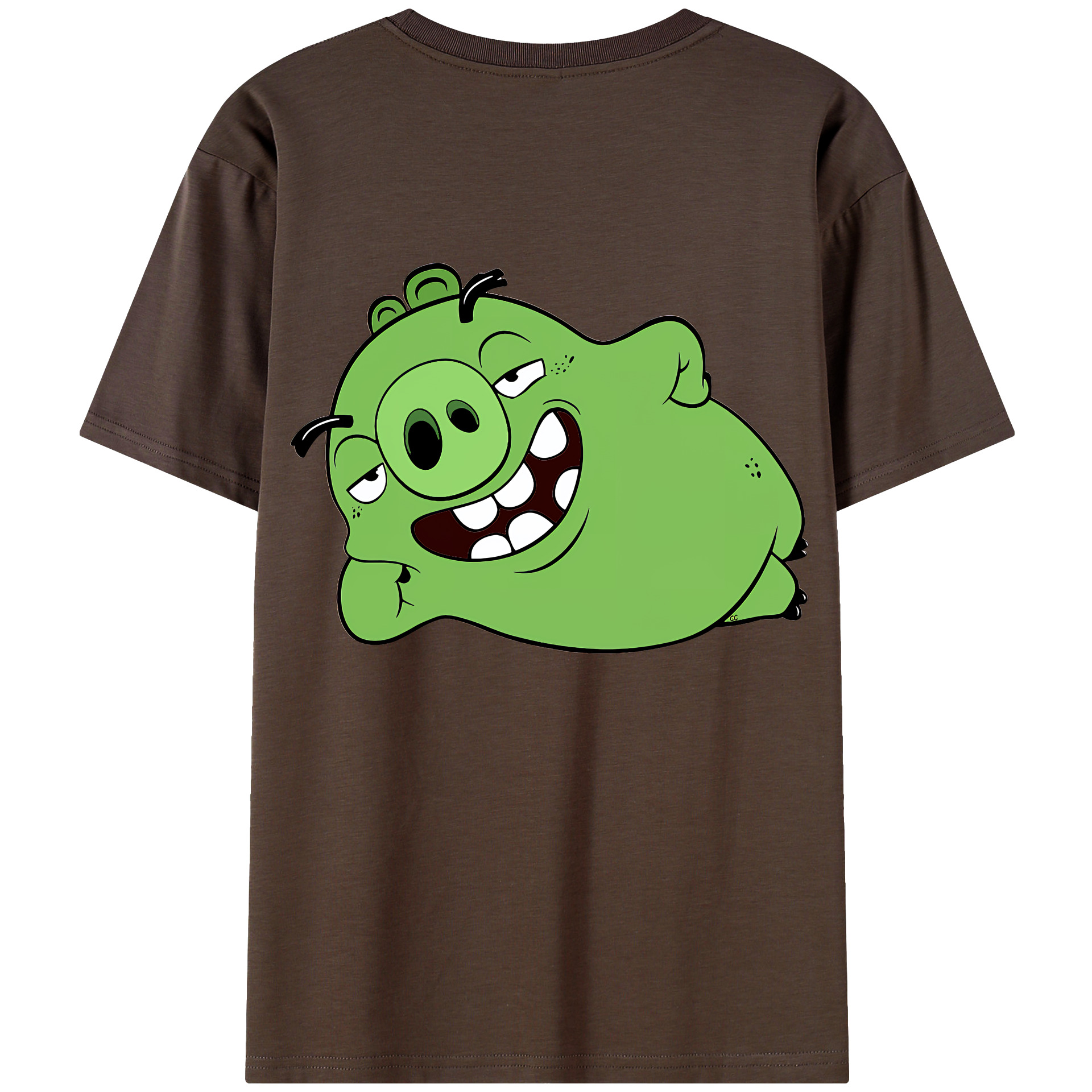 （画像用） Angry Birds アングリーバード 綿100％半袖Tシャツ（背面プリント）