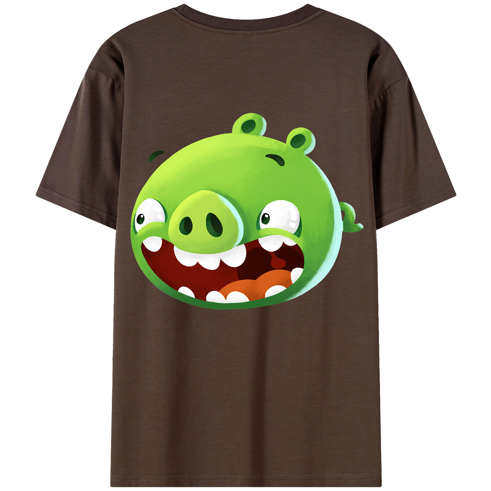 （画像用） Angry Birds アングリーバード 綿100％半袖Tシャツ（背面プリント）
