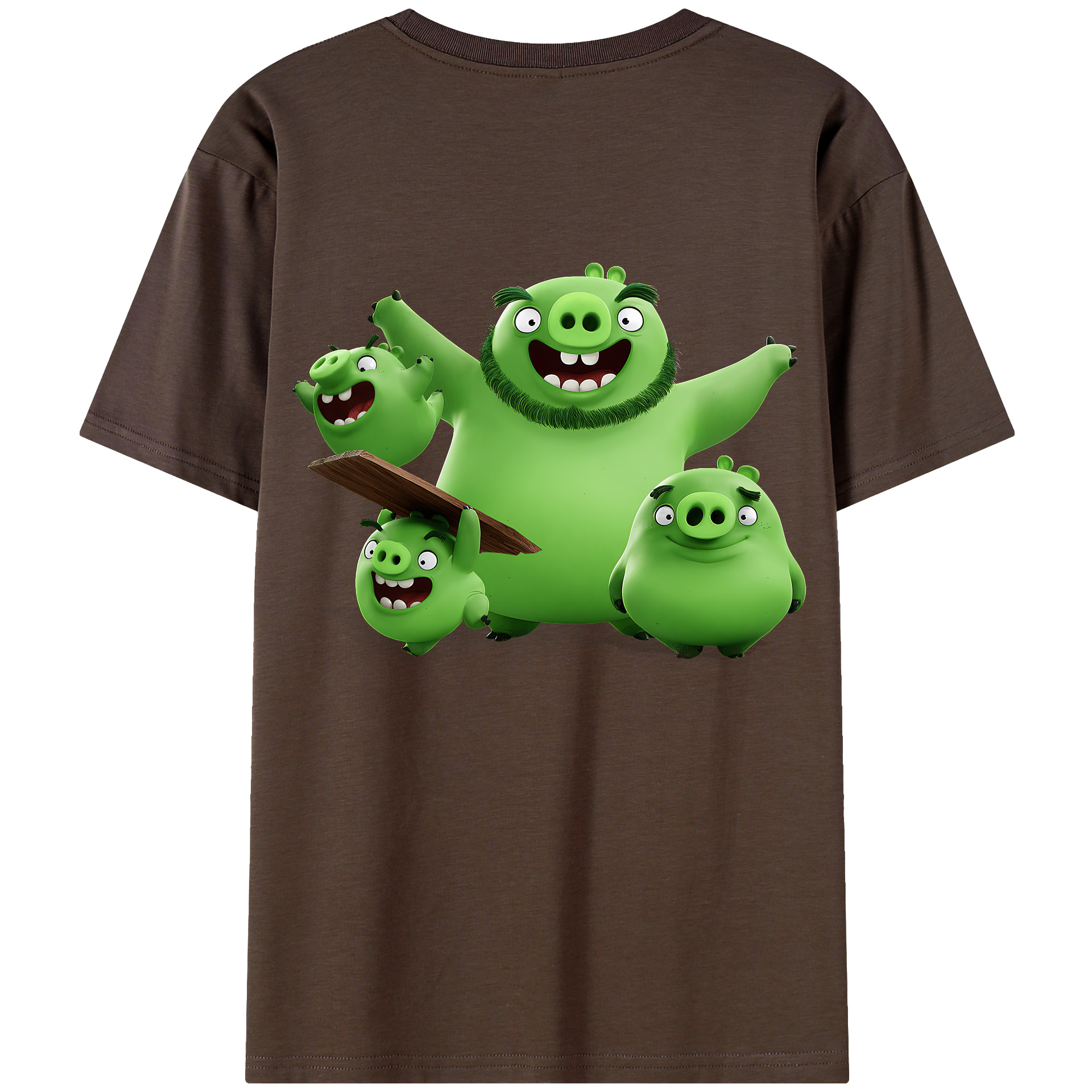 （画像用） Angry Birds アングリーバード 綿100％半袖Tシャツ（背面プリント）