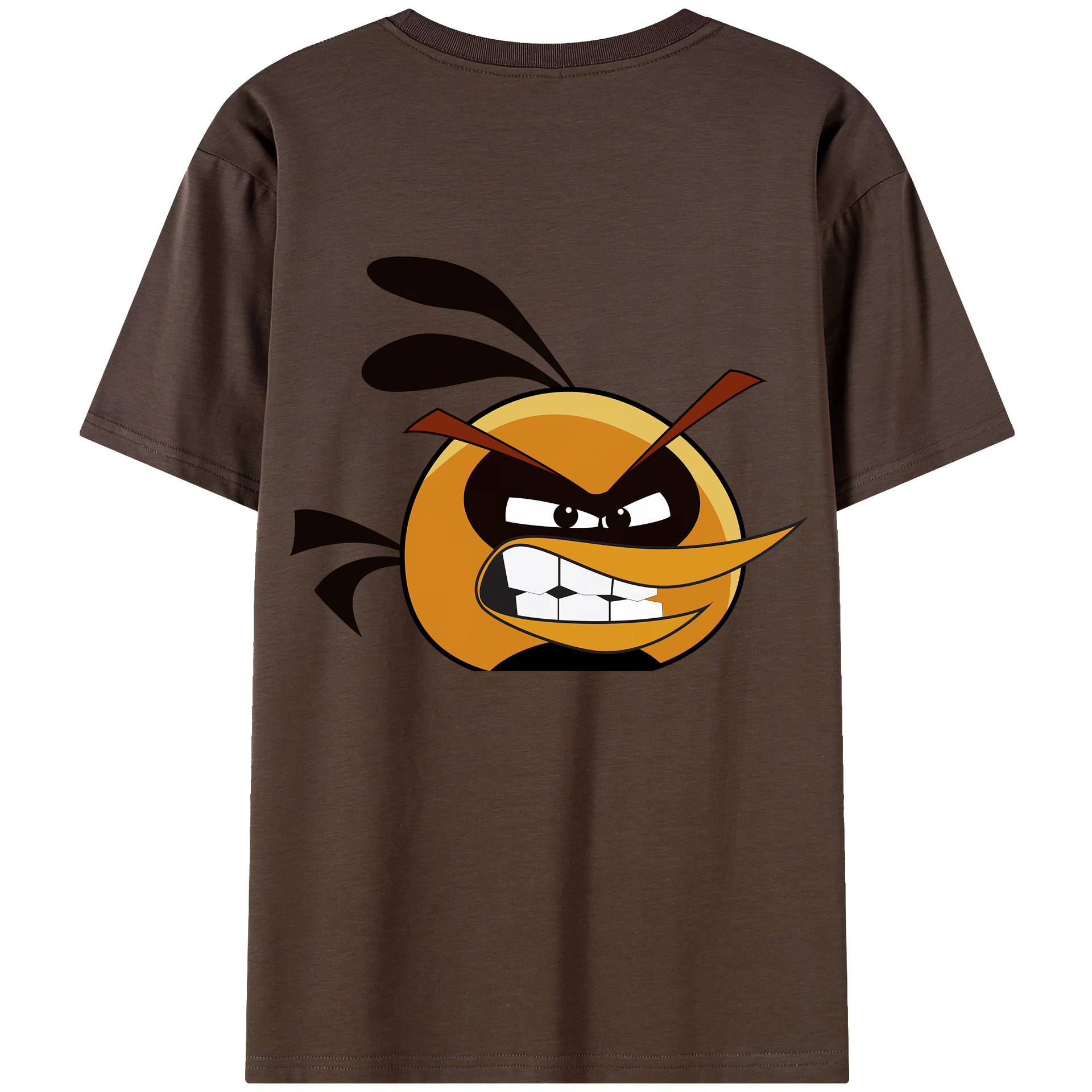 （画像用） Angry Birds アングリーバード 綿100％半袖Tシャツ（背面プリント）
