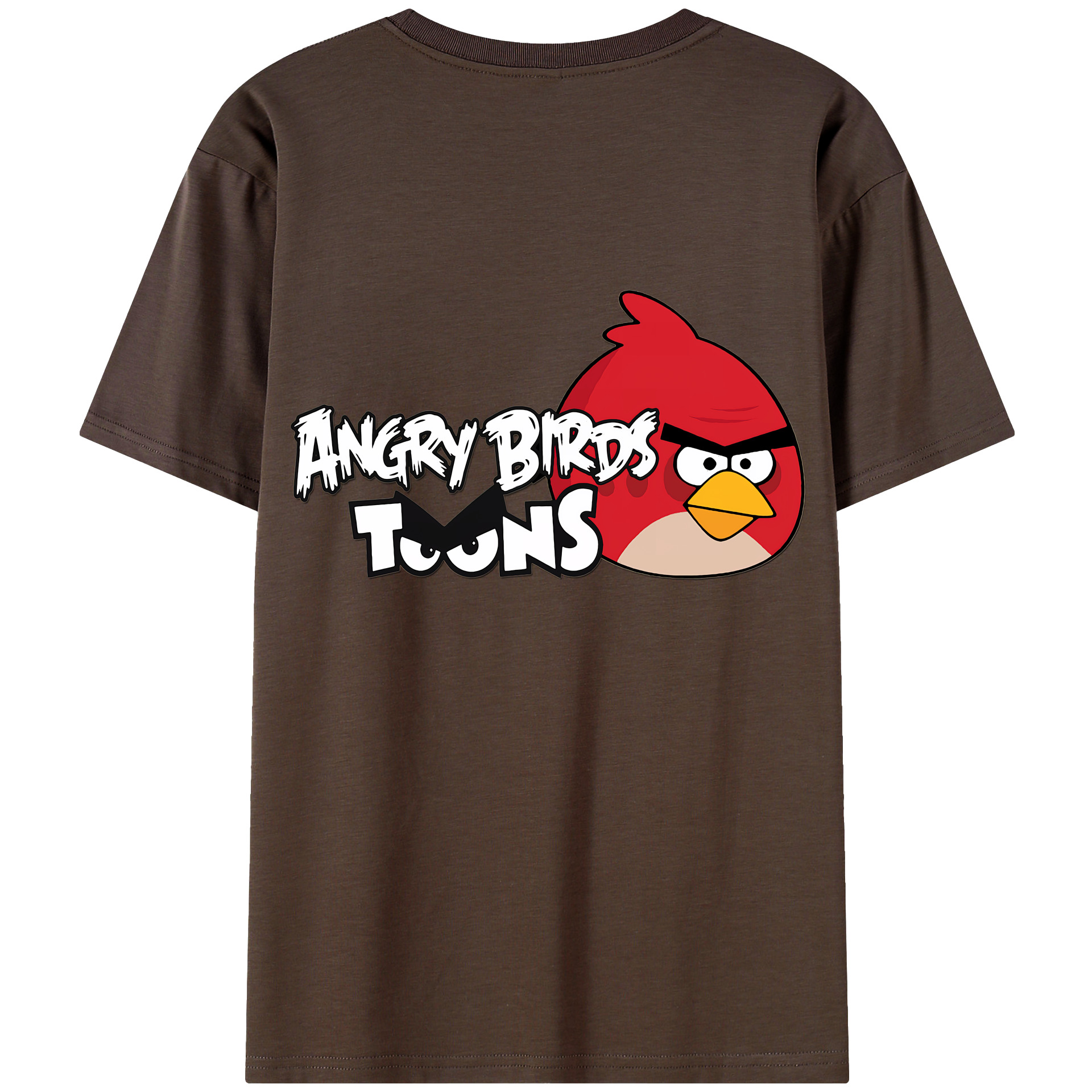 （画像用） Angry Birds アングリーバード 綿100％半袖Tシャツ（背面プリント）