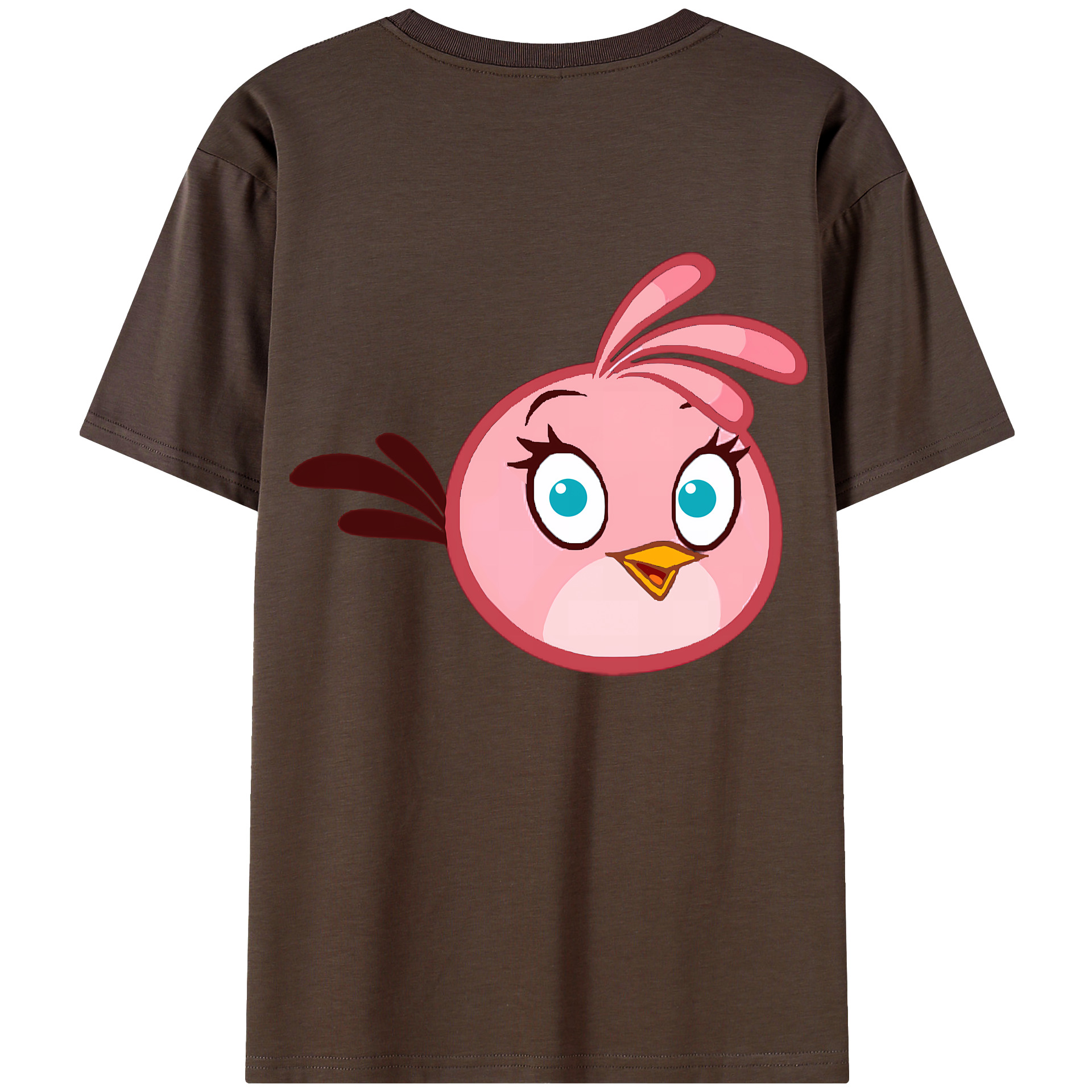 （画像用） Angry Birds アングリーバード 綿100％半袖Tシャツ（背面プリント）