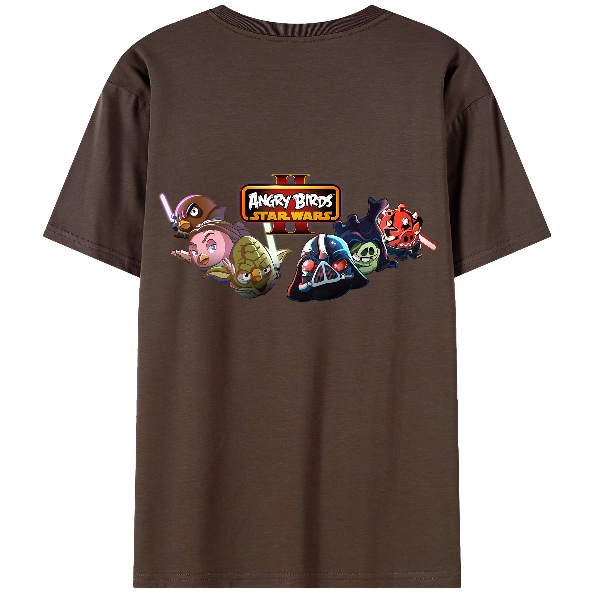（画像用） Angry Birds アングリーバード 綿100％半袖Tシャツ（背面プリント）