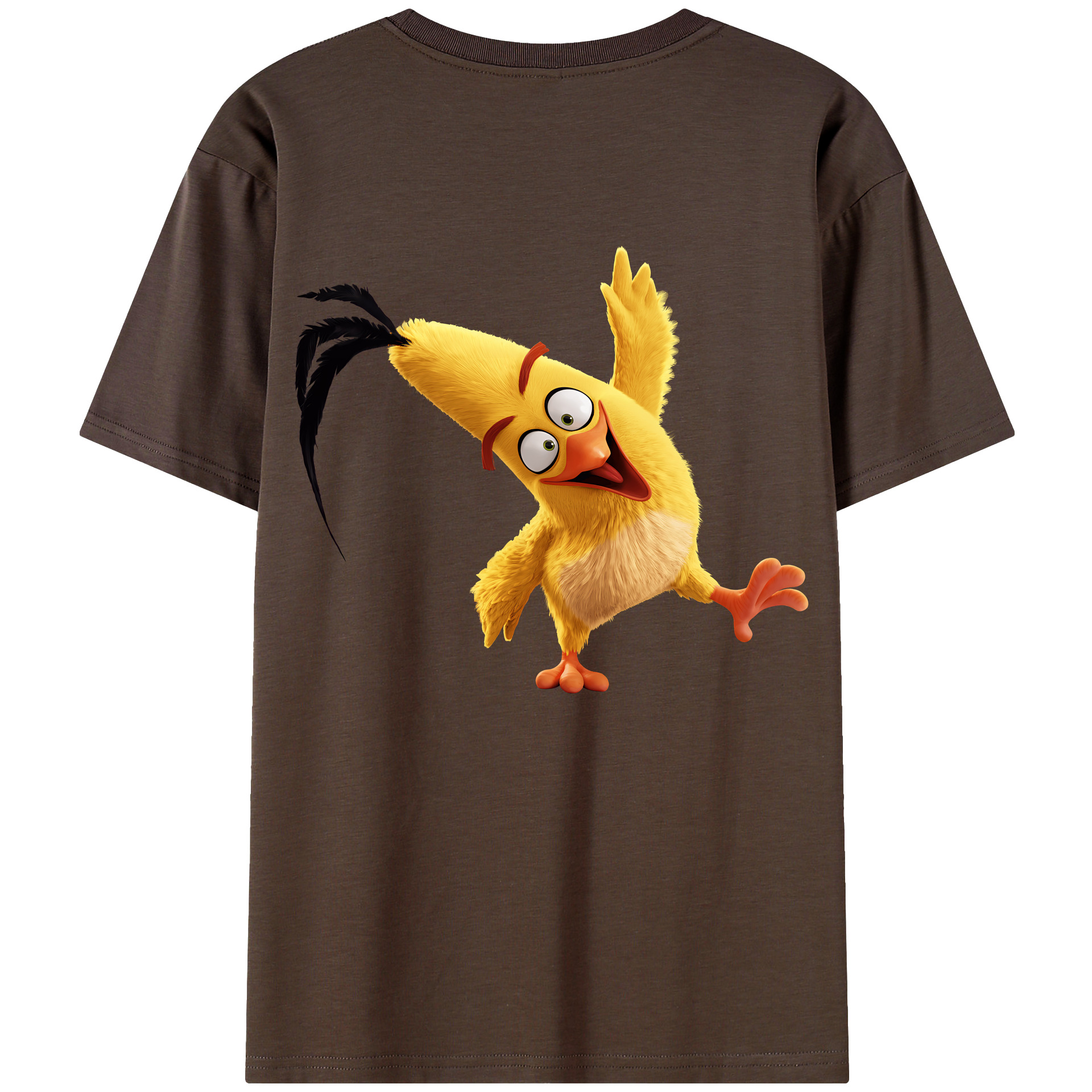 （画像用） Angry Birds アングリーバード 綿100％半袖Tシャツ（背面プリント）