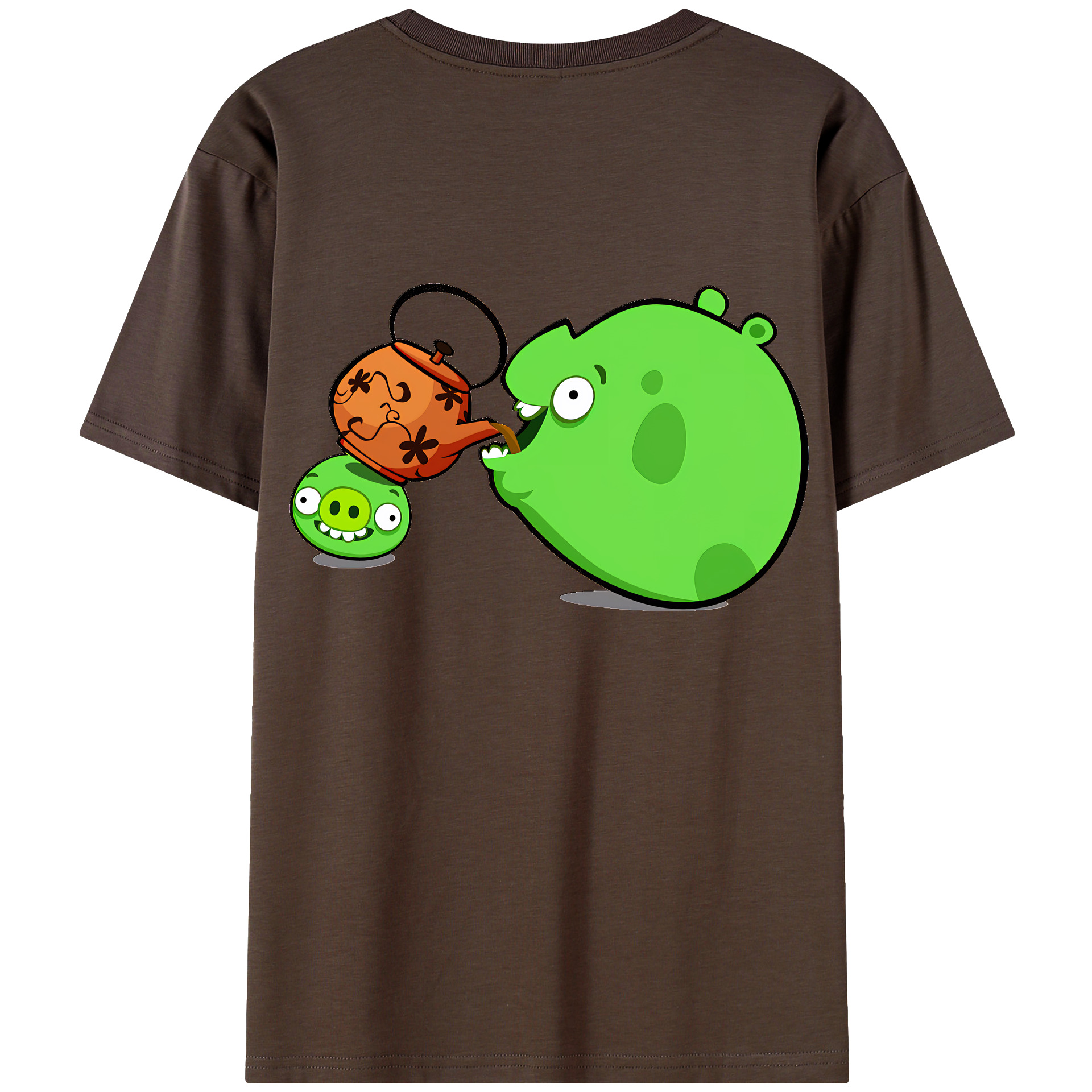 （画像用） Angry Birds アングリーバード 綿100％半袖Tシャツ（背面プリント）