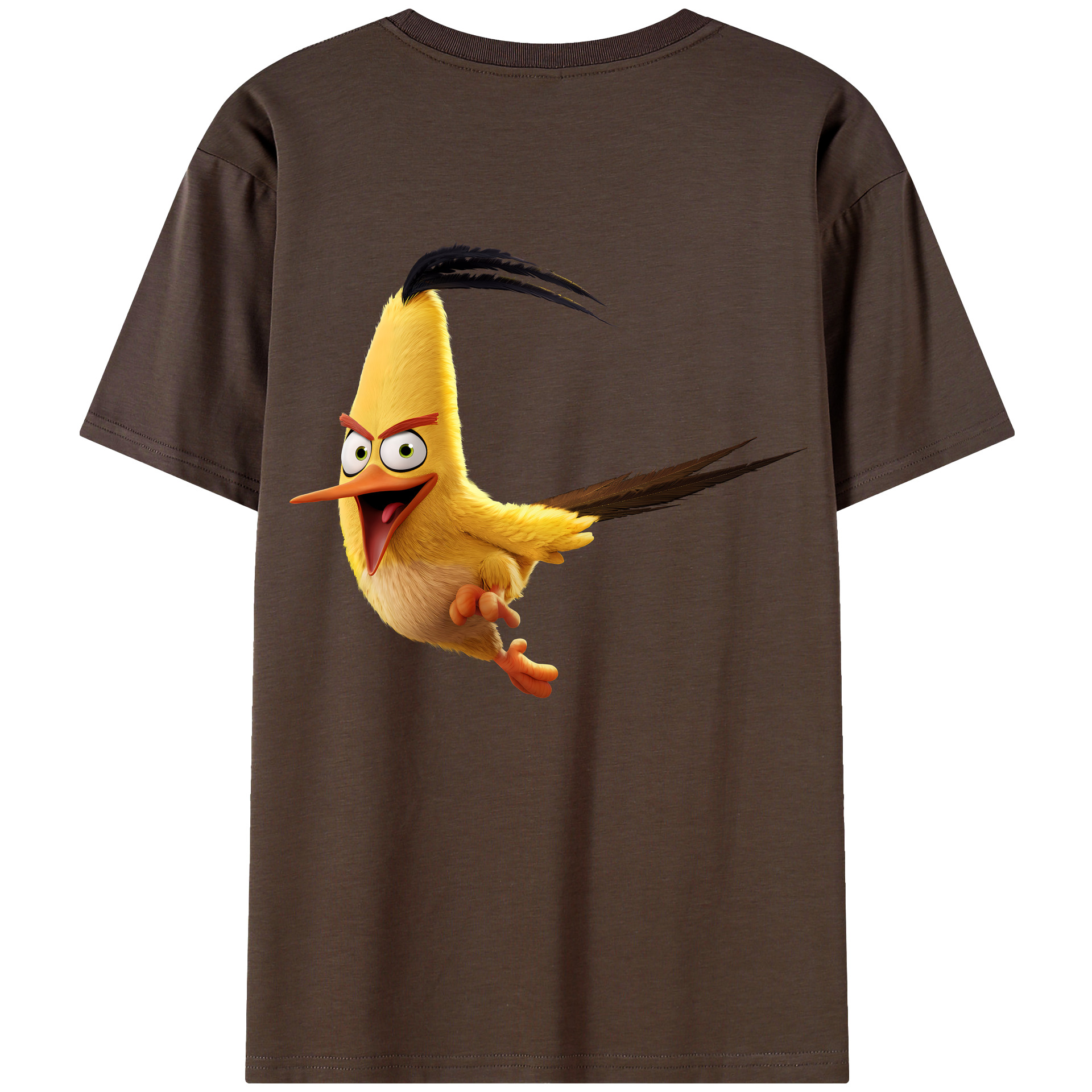 （画像用） Angry Birds アングリーバード 綿100％半袖Tシャツ（背面プリント）