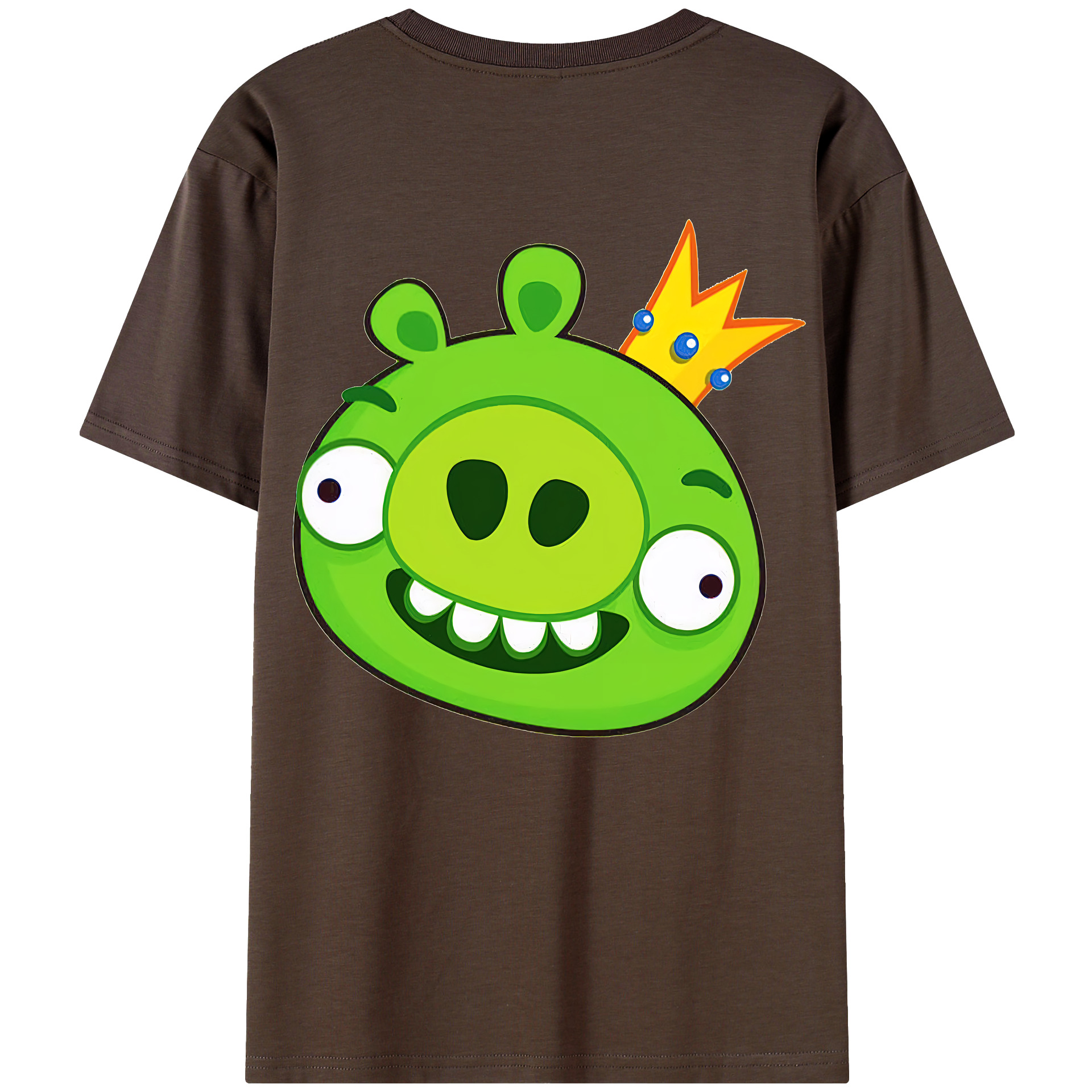 （画像用） Angry Birds アングリーバード 綿100％半袖Tシャツ（背面プリント）