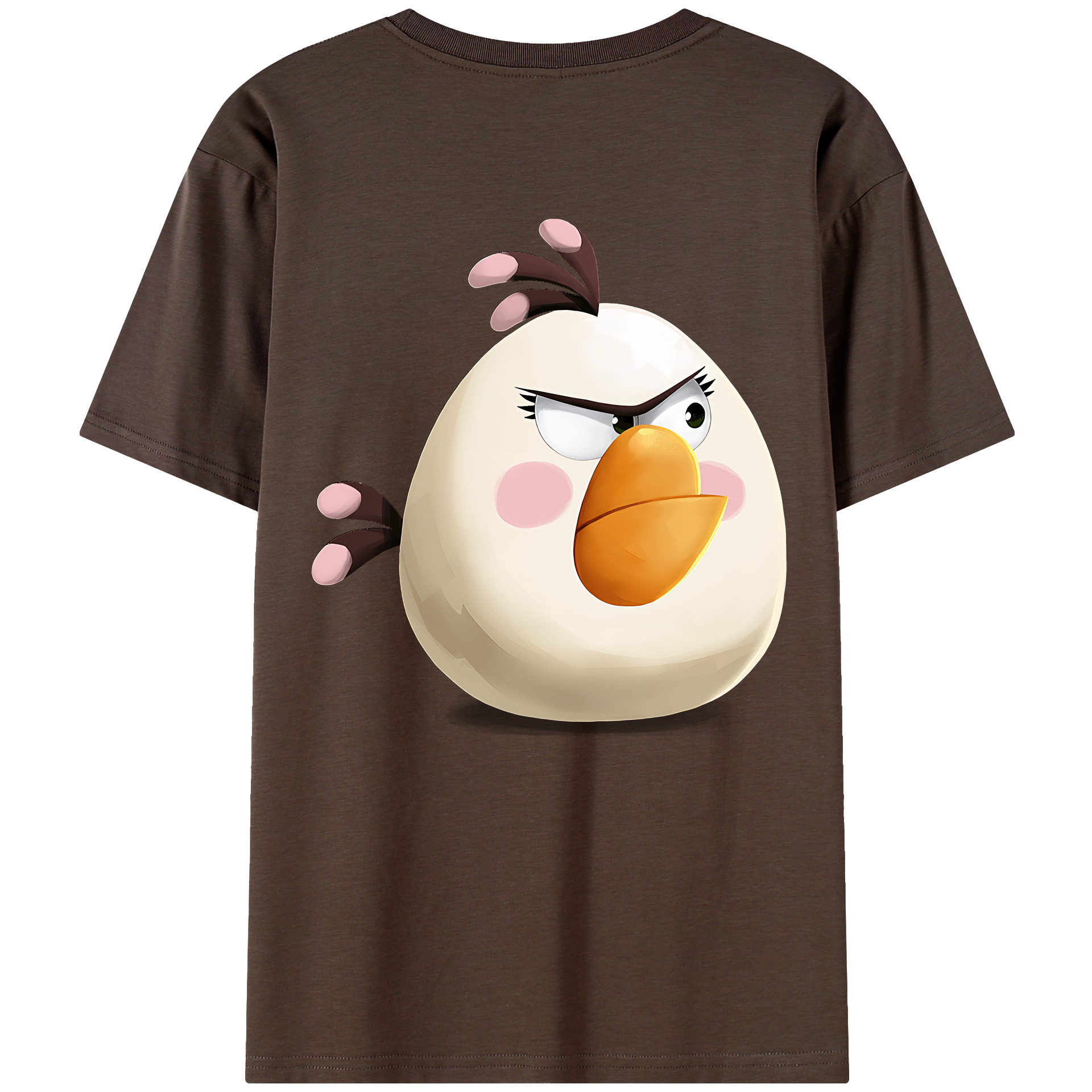 （画像用） Angry Birds アングリーバード 綿100％半袖Tシャツ（背面プリント）