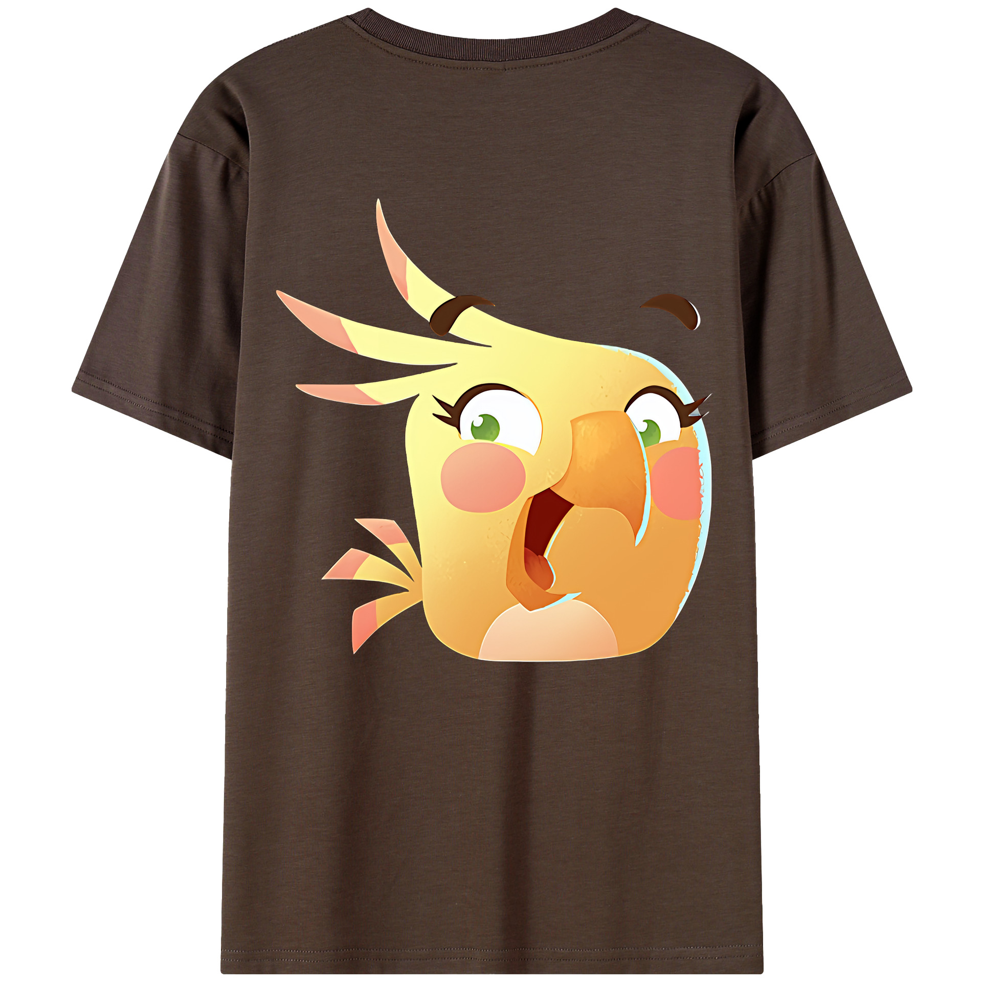 （画像用） Angry Birds アングリーバード 綿100％半袖Tシャツ（背面プリント）