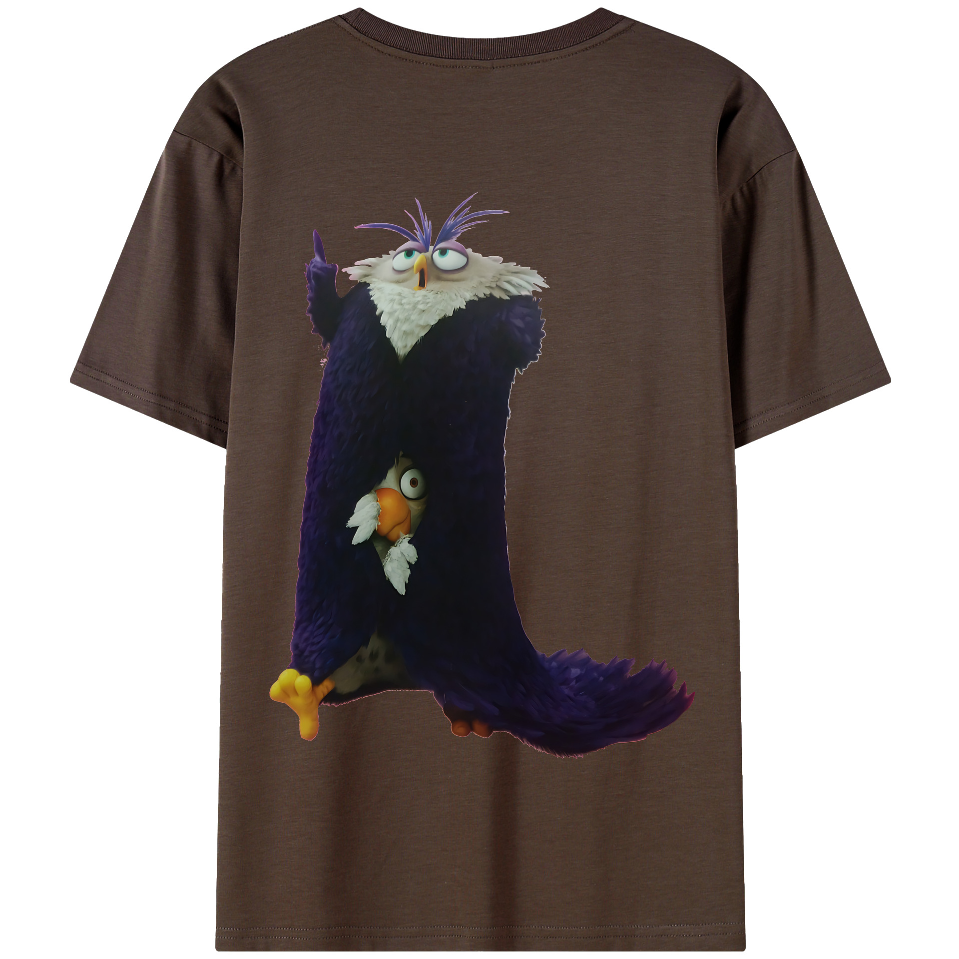 （画像用） Angry Birds アングリーバード 綿100％半袖Tシャツ（背面プリント）