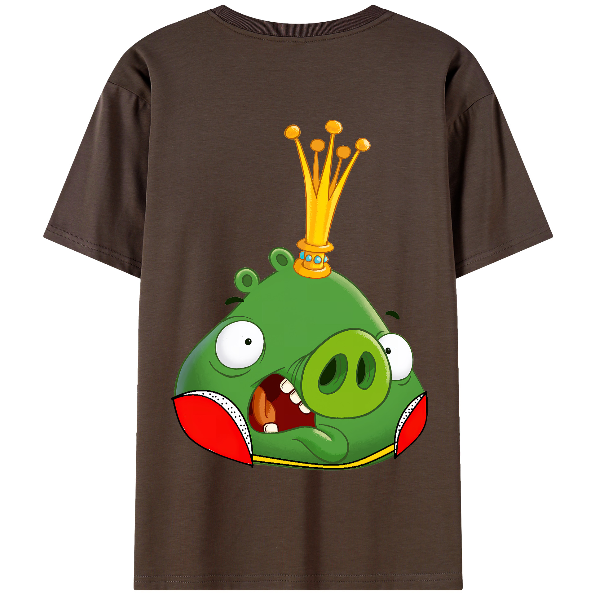 （画像用） Angry Birds アングリーバード 綿100％半袖Tシャツ（背面プリント）