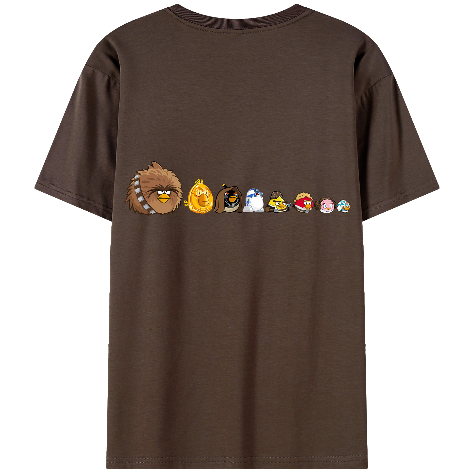 （画像用） Angry Birds アングリーバード 綿100％半袖Tシャツ（背面プリント）