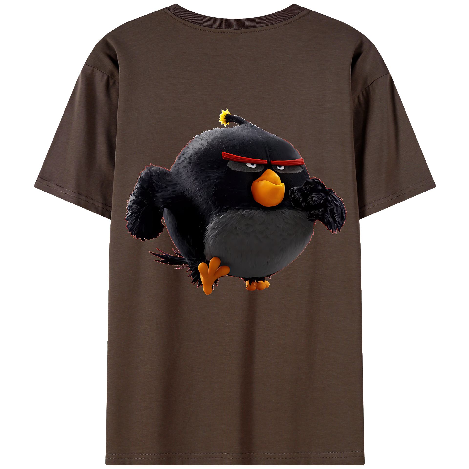 （画像用） Angry Birds アングリーバード 綿100％半袖Tシャツ（背面プリント）