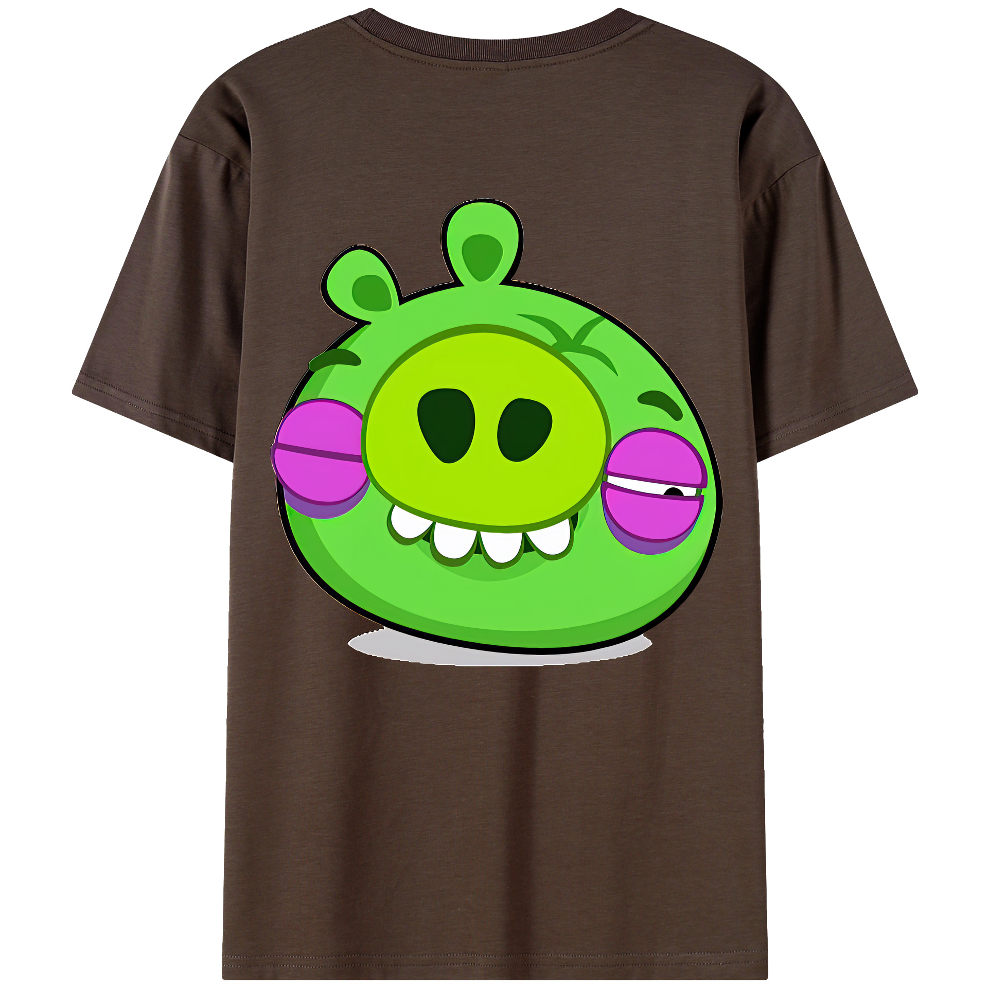 （画像用） Angry Birds アングリーバード 綿100％半袖Tシャツ（背面プリント）