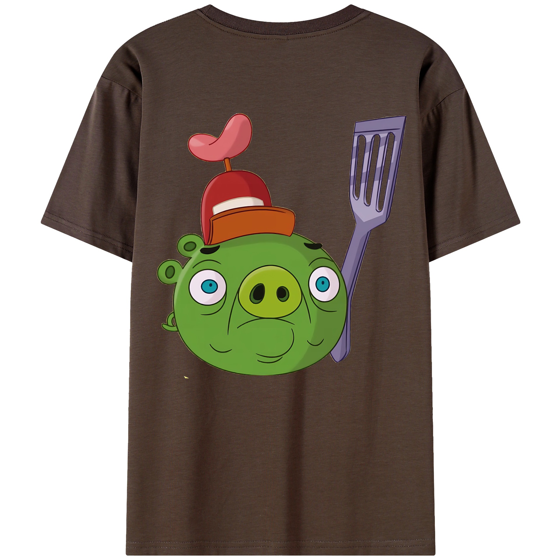 （画像用） Angry Birds アングリーバード 綿100％半袖Tシャツ（背面プリント）
