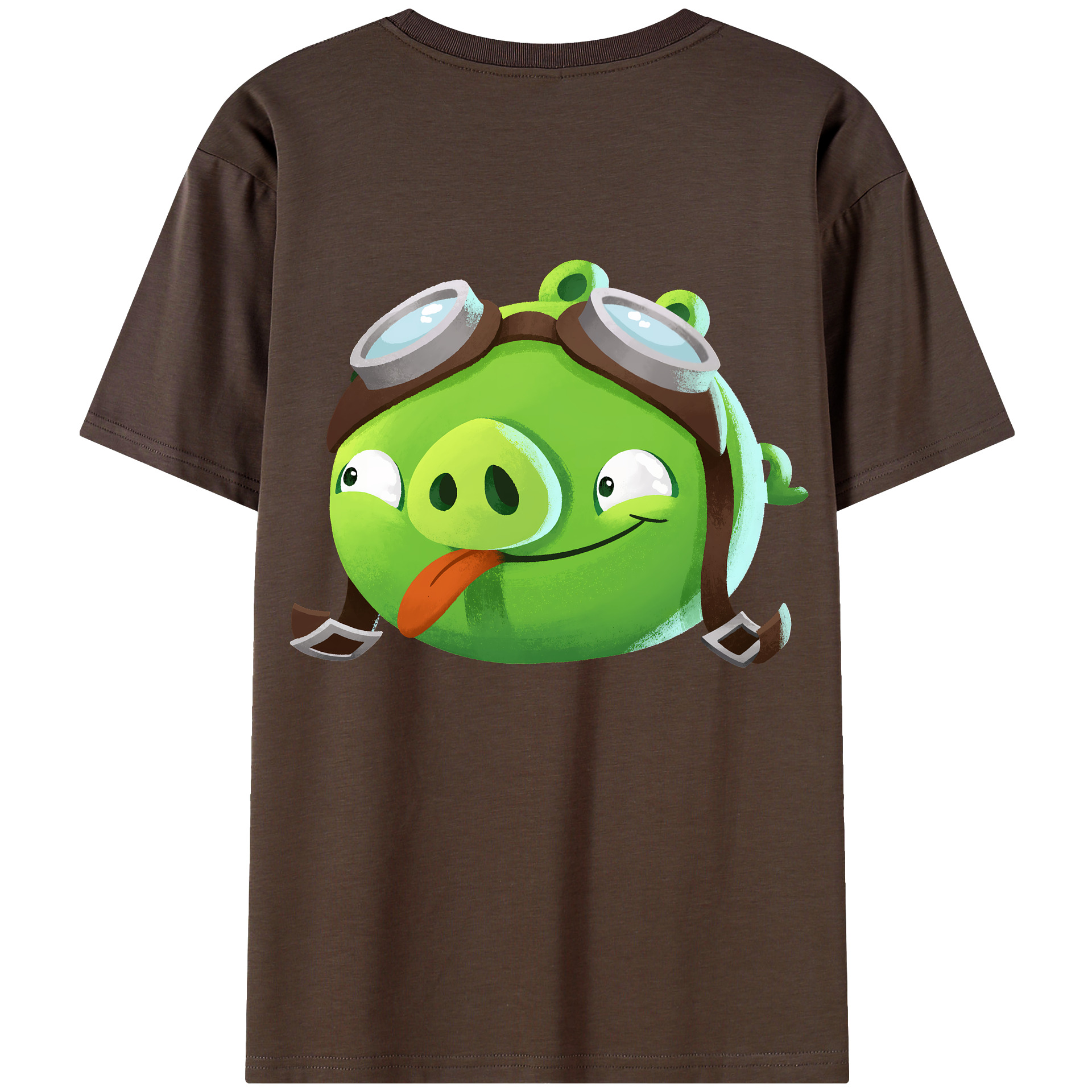 （画像用） Angry Birds アングリーバード 綿100％半袖Tシャツ（背面プリント）