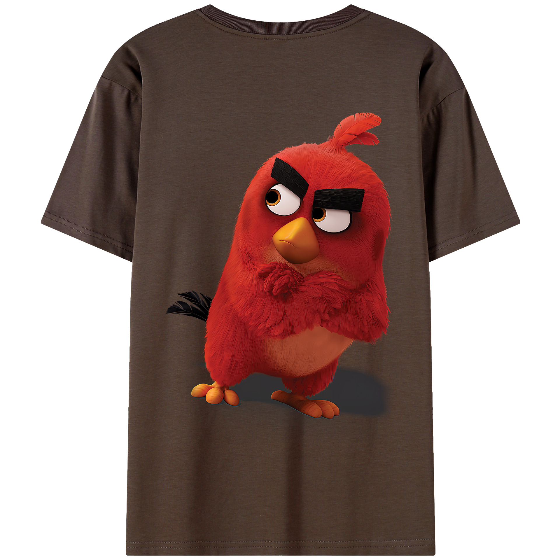 （画像用） Angry Birds アングリーバード 綿100％半袖Tシャツ（背面プリント）