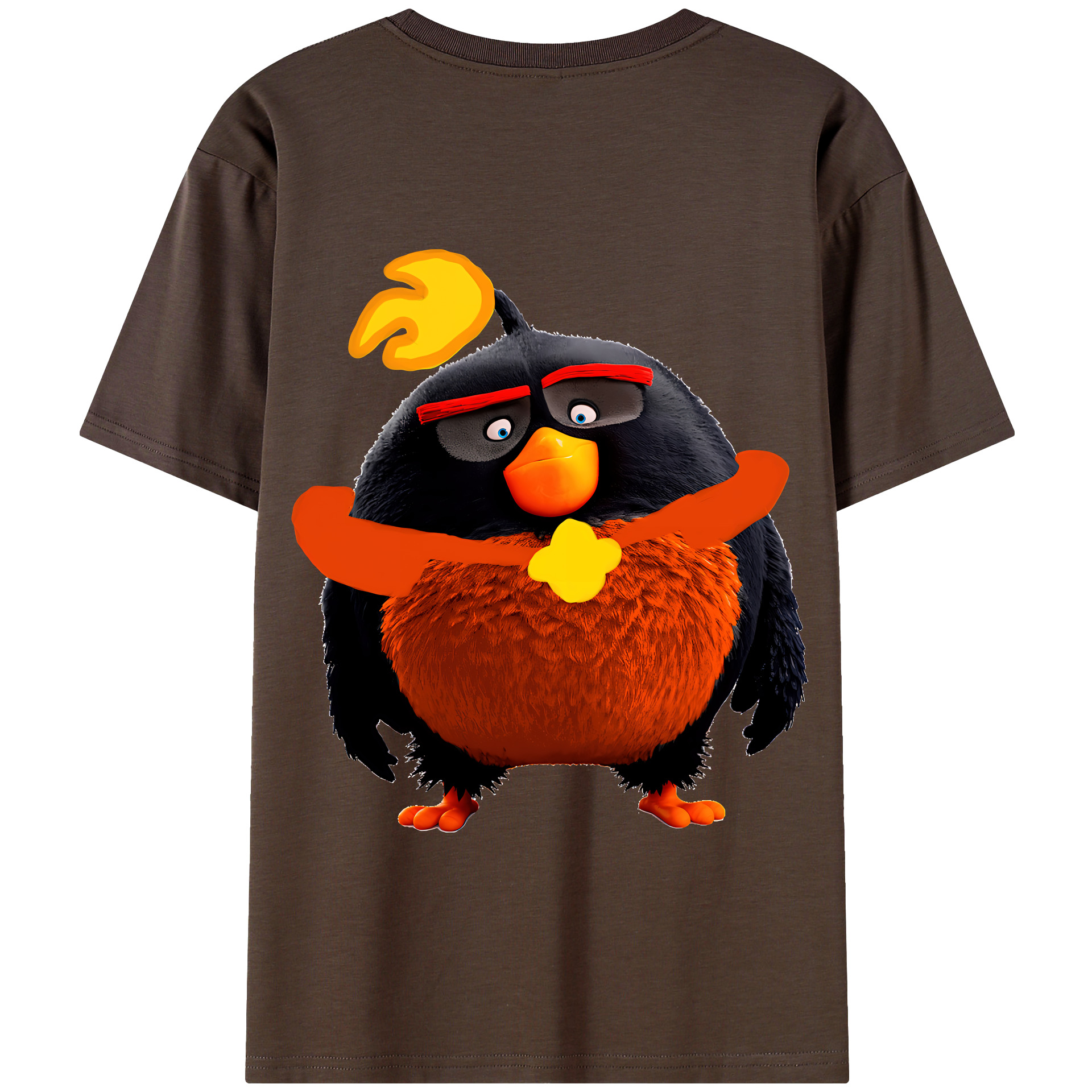 （画像用） Angry Birds アングリーバード 綿100％半袖Tシャツ（背面プリント）