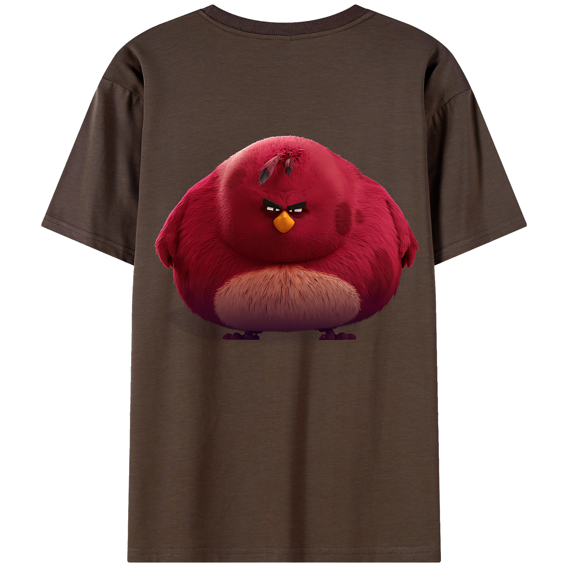 （画像用） Angry Birds アングリーバード 綿100％半袖Tシャツ（背面プリント）
