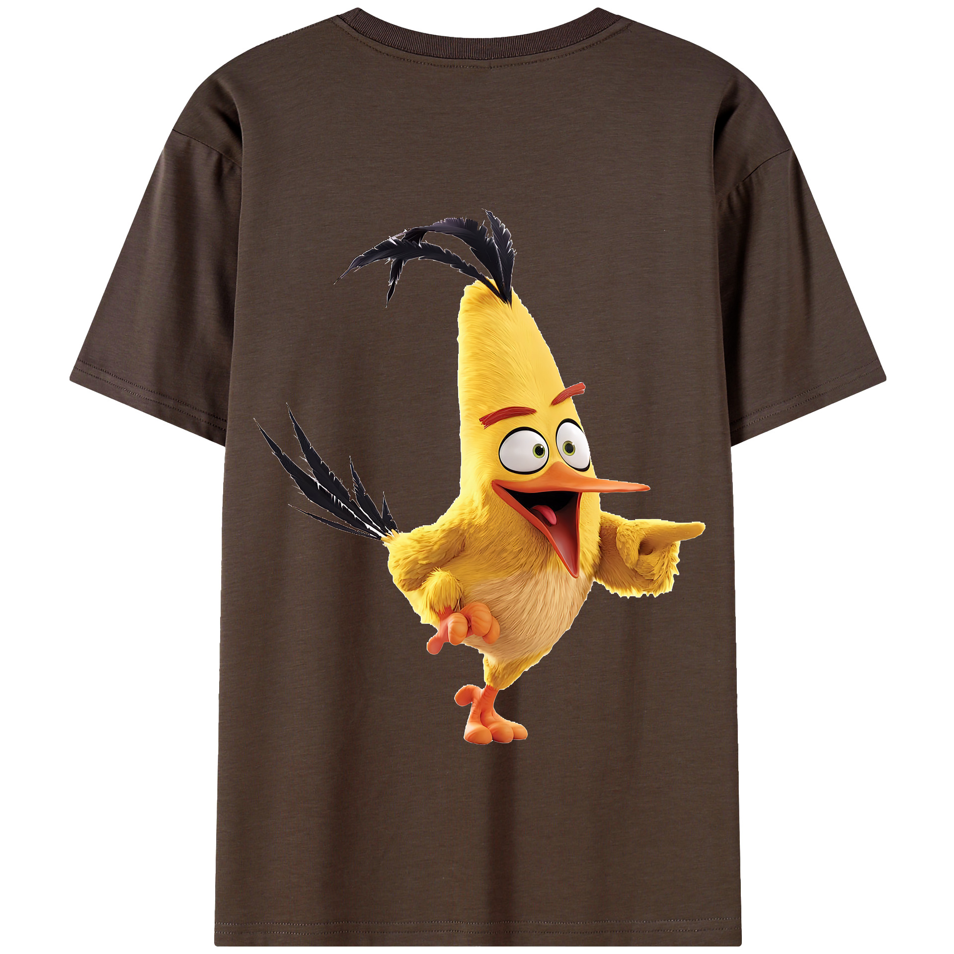（画像用） Angry Birds アングリーバード 綿100％半袖Tシャツ（背面プリント）