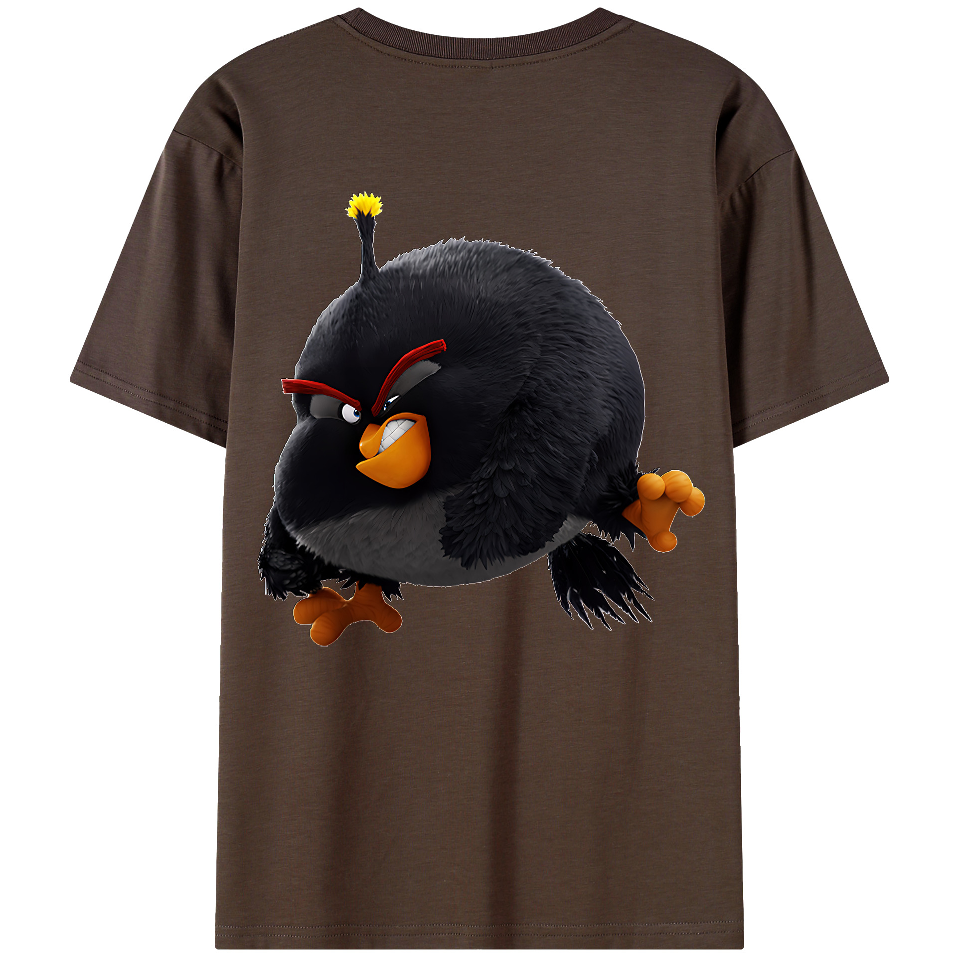 （画像用） Angry Birds アングリーバード 綿100％半袖Tシャツ（背面プリント）