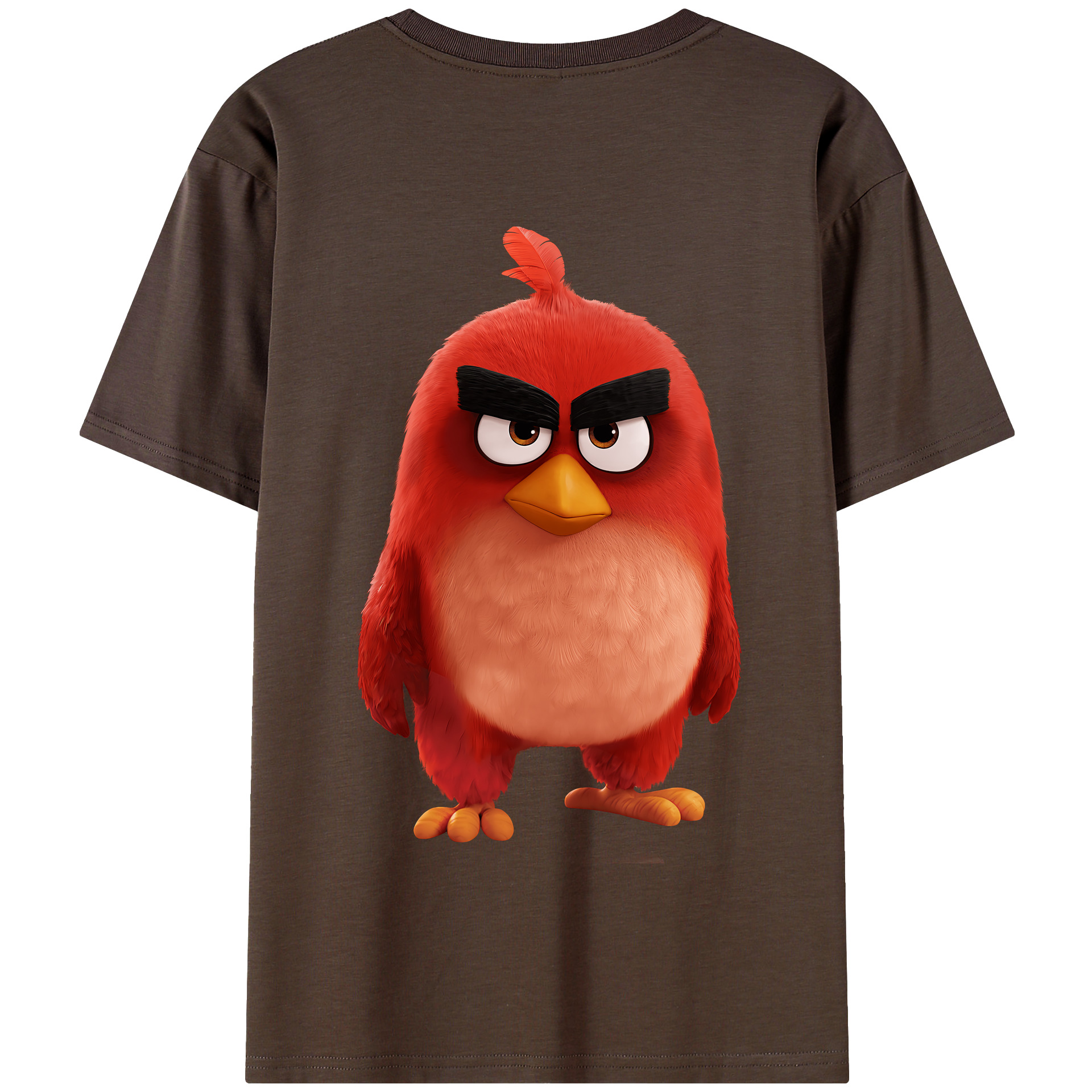 （画像用） Angry Birds アングリーバード 綿100％半袖Tシャツ（背面プリント）