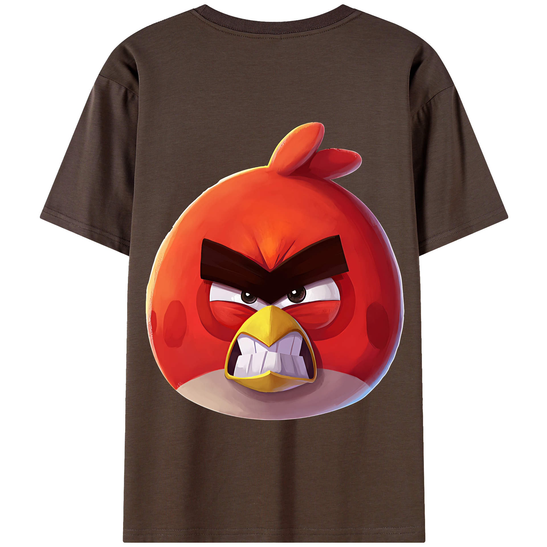 （画像用） Angry Birds アングリーバード 綿100％半袖Tシャツ（背面プリント）