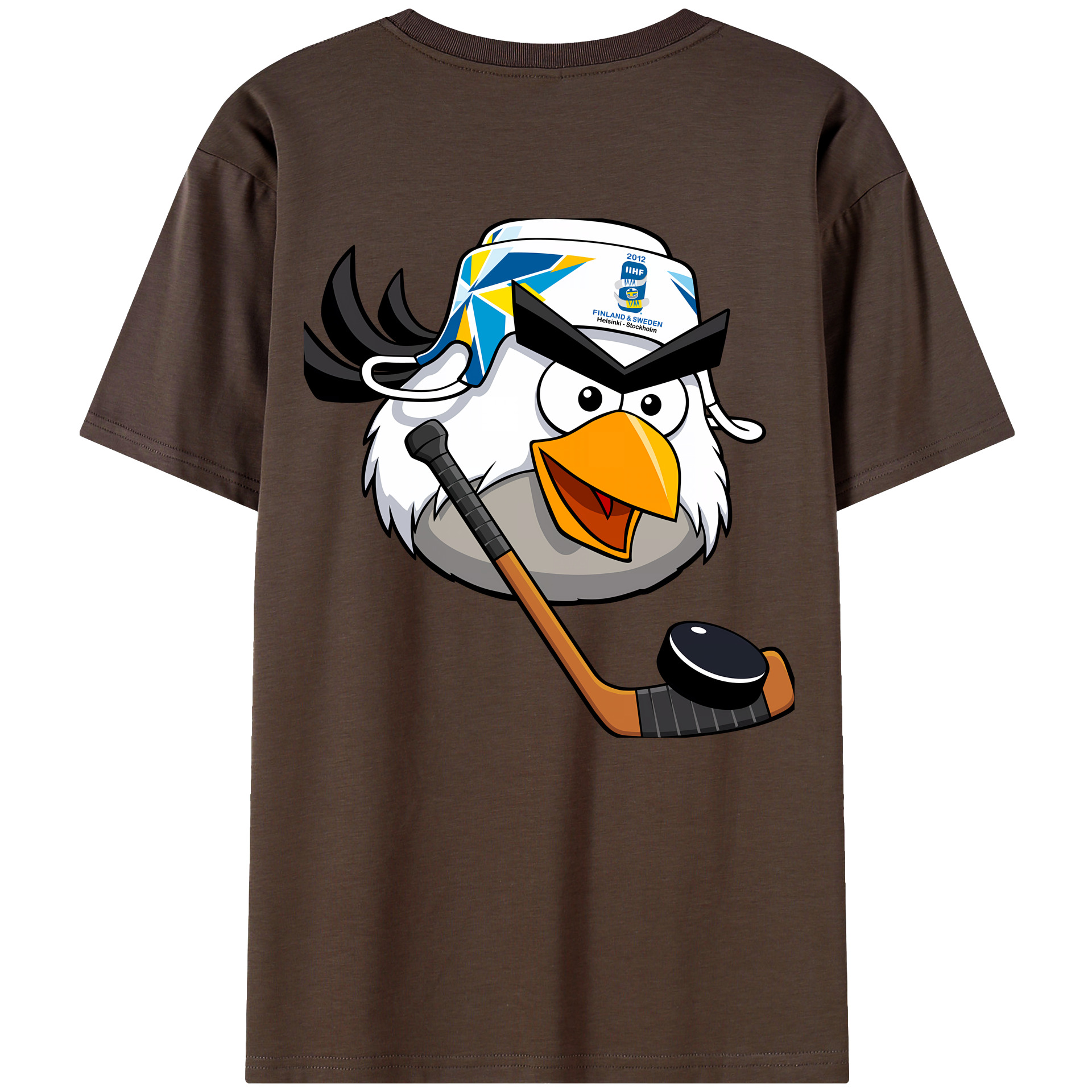 （画像用） Angry Birds アングリーバード 綿100％半袖Tシャツ（背面プリント）