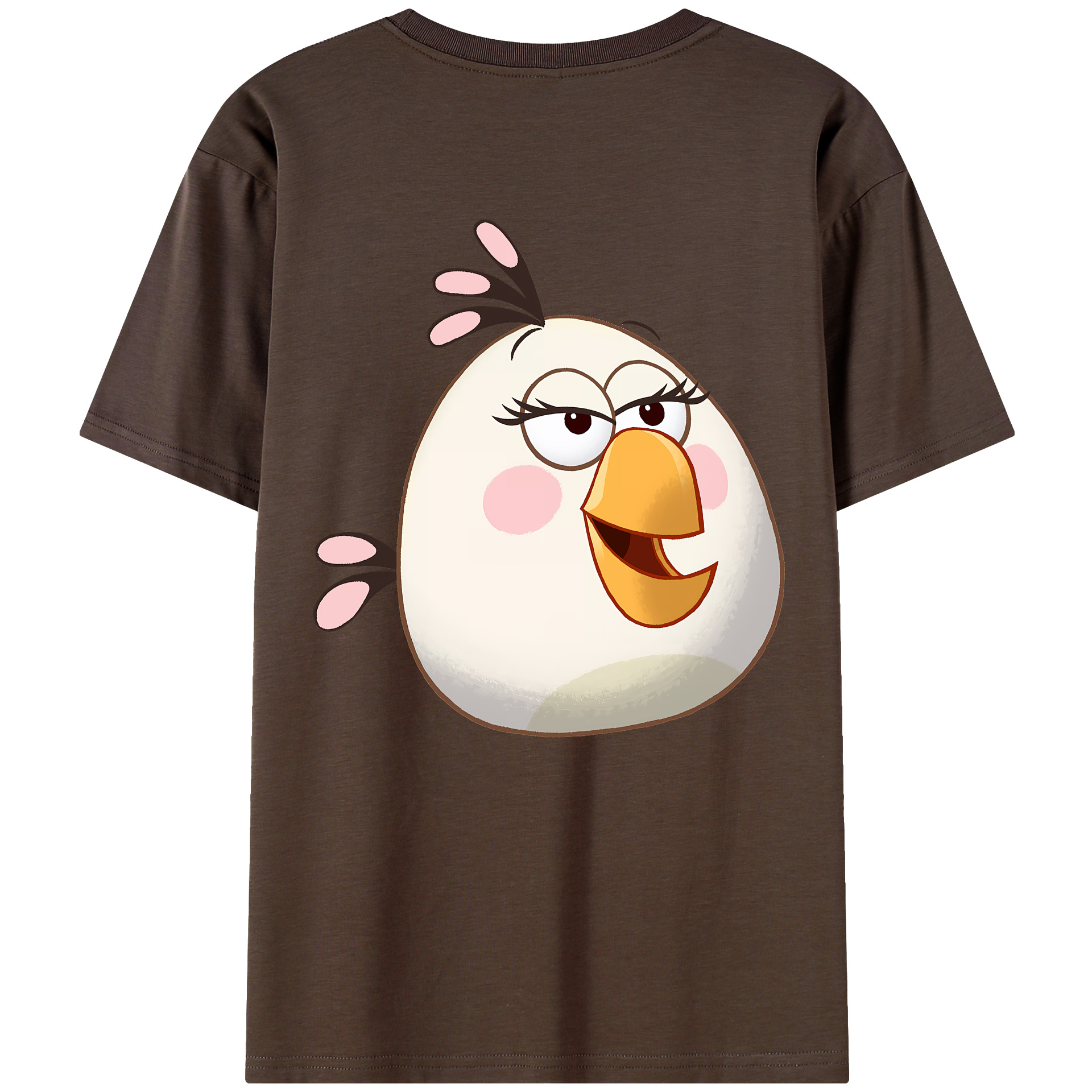 （画像用） Angry Birds アングリーバード 綿100％半袖Tシャツ（背面プリント）