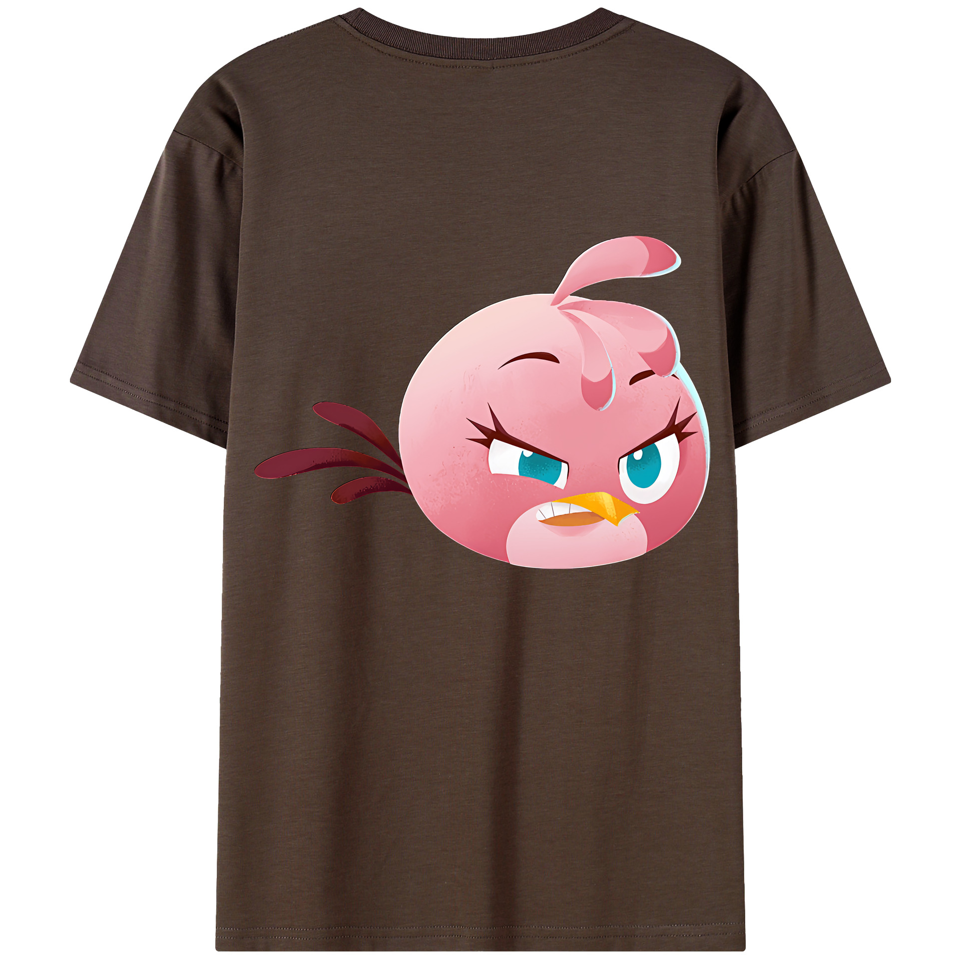 （画像用） Angry Birds アングリーバード 綿100％半袖Tシャツ（背面プリント）