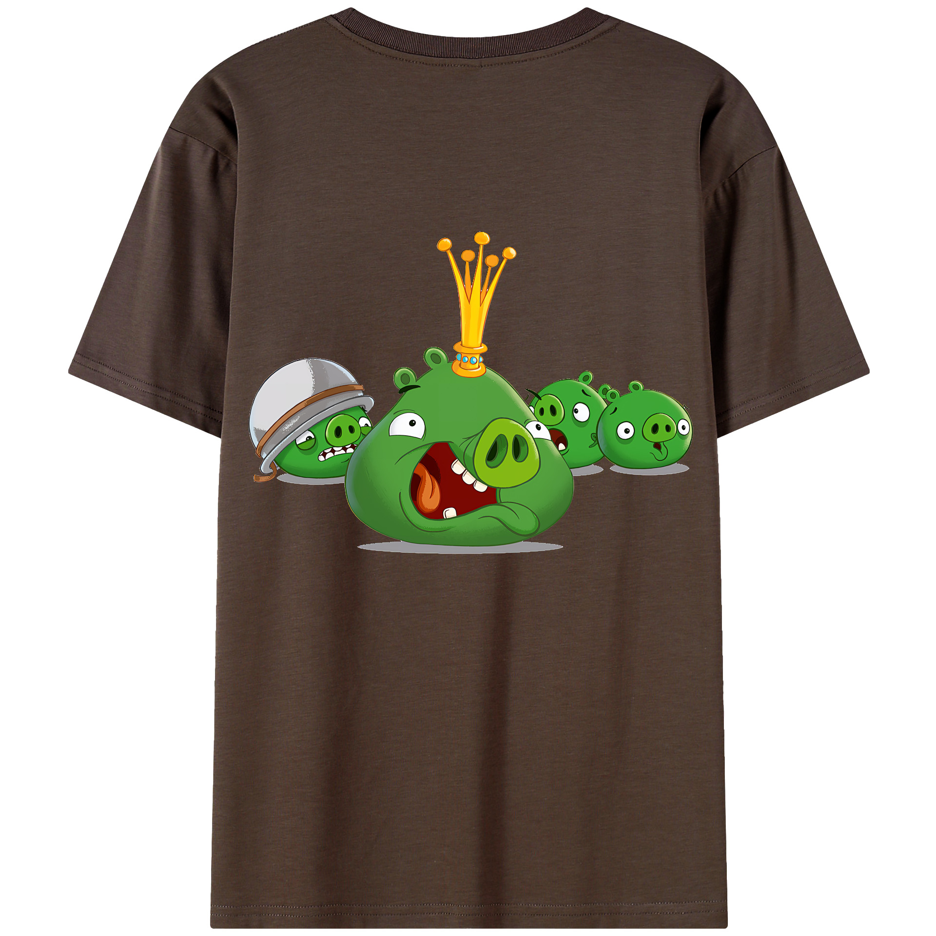 （画像用） Angry Birds アングリーバード 綿100％半袖Tシャツ（背面プリント）
