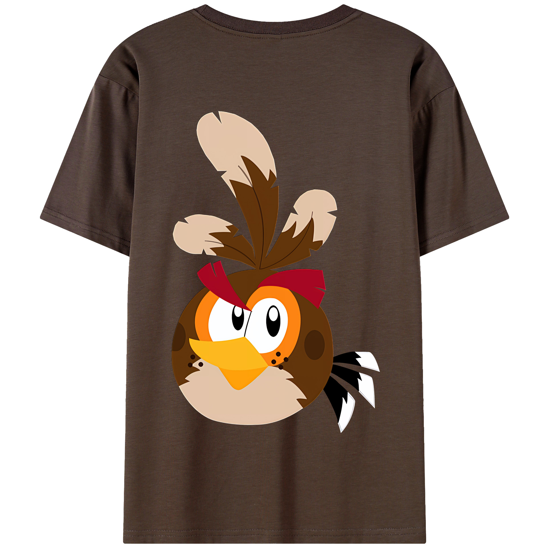 （画像用） Angry Birds アングリーバード 綿100％半袖Tシャツ（背面プリント）