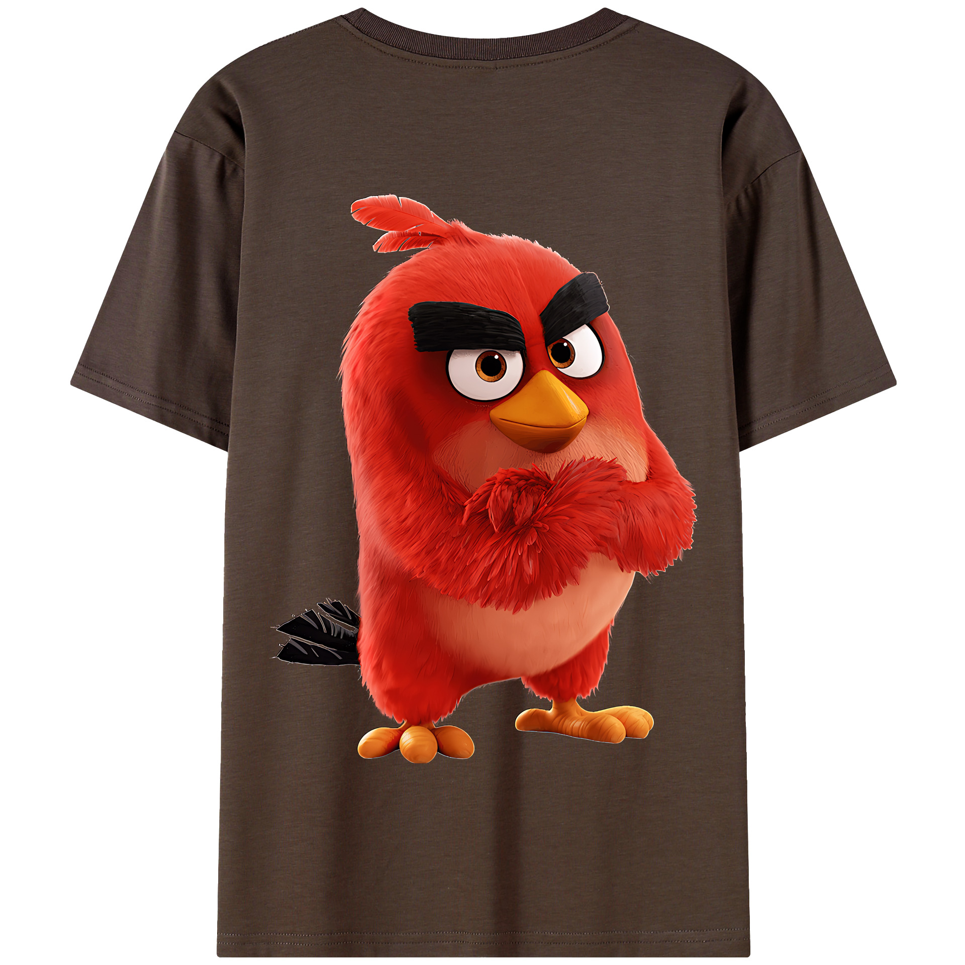 （画像用） Angry Birds アングリーバード 綿100％半袖Tシャツ（背面プリント）
