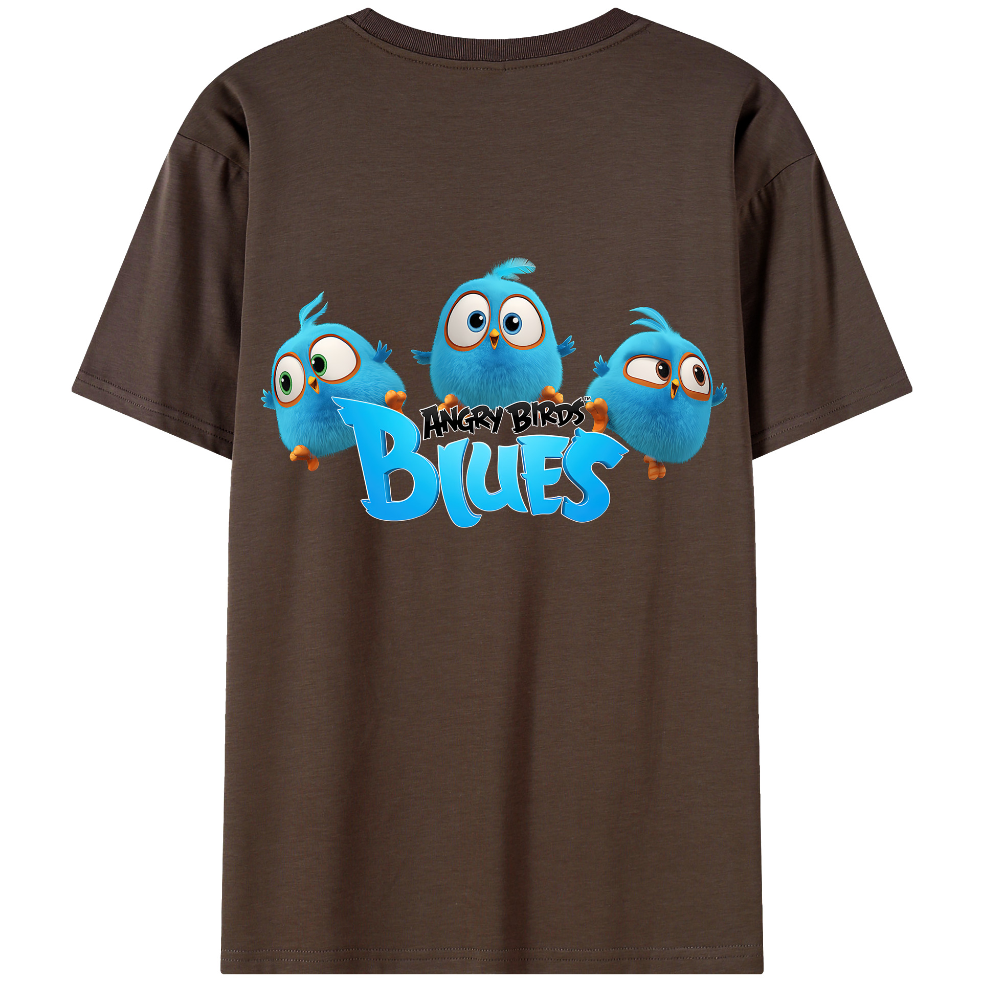 （画像用） Angry Birds アングリーバード 綿100％半袖Tシャツ（背面プリント）
